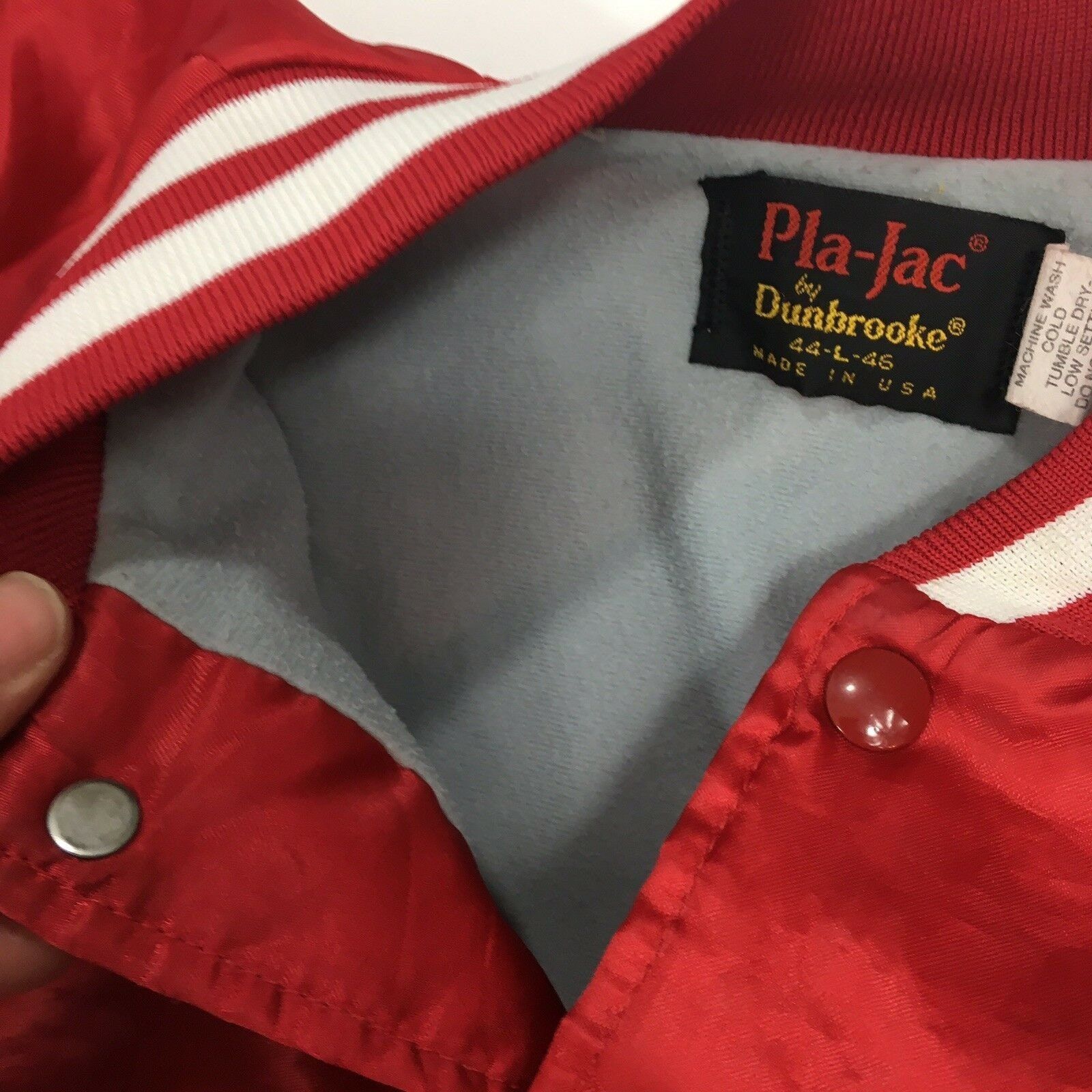Dunbrooke Vtg Pla-Jac Dunbrooke SATIN PHILLIPS Transportation Jacket Size US L / EU 52-54 / 3 - 3 Thumbnail