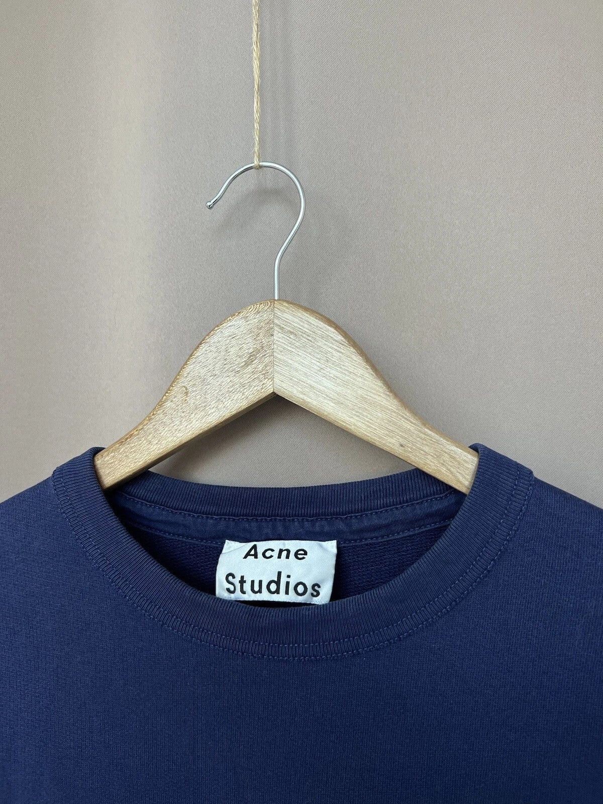 Acne Studios Acne Studios Sweatshirt Mens Size M Navy Crew Neck Sweater Size US M / EU 48-50 / 2 - 9 Thumbnail