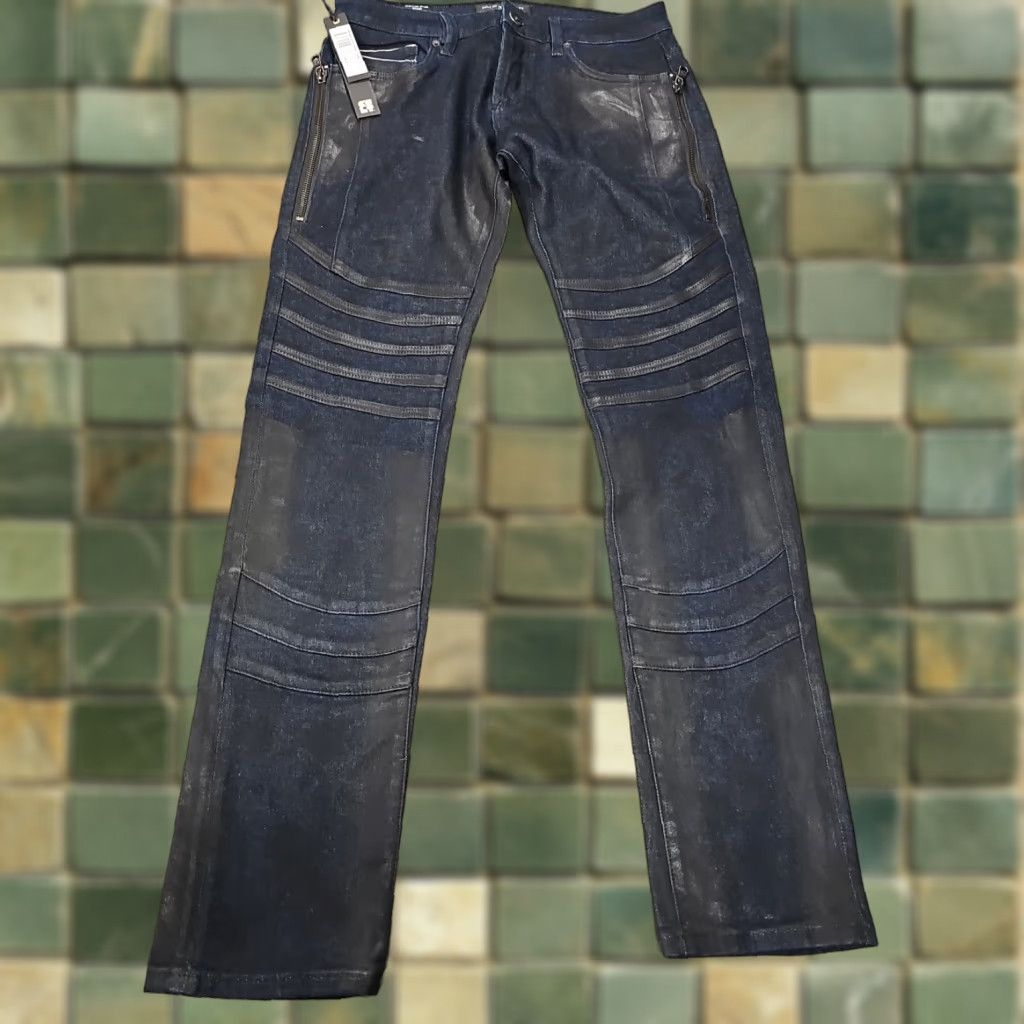 Cult Of Individuality VINTAGE Cult of Individuality Jeans 30x34 Greaser Straight Slim Stretch Japanese Selvedge Denim Blue Mens Size US 30 / EU 46 - 1 Thumbnail