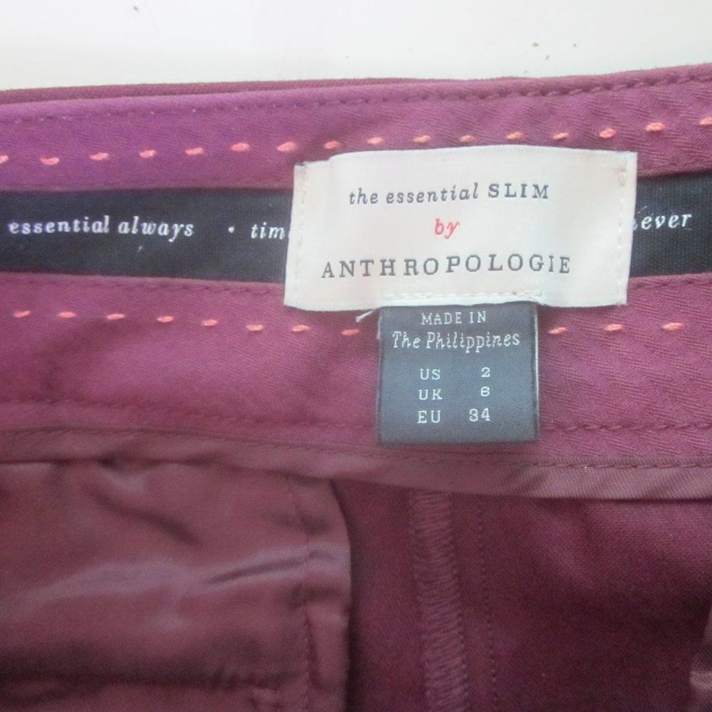 Anthropologie Essential Slim Pant Anthropologie Size 2 Size 26" / US 2 / IT 38 - 6 Thumbnail