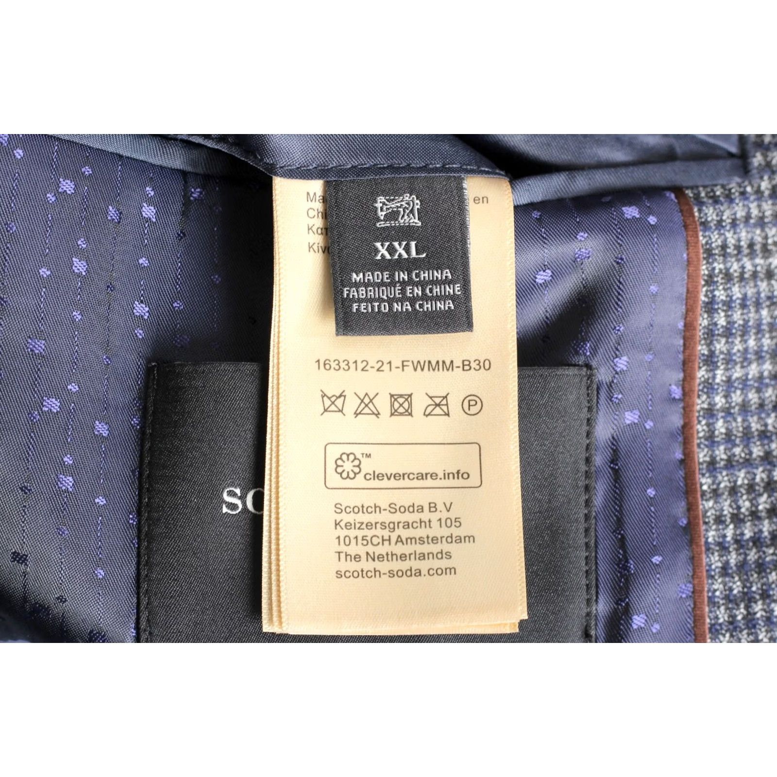 Scotch & Soda SCOTCH & SODA Stretch Blazer Jacket Men XXL Formal Casual MJ6285 Blazer Men 2XL Grey Colours Size 48R - 5 Thumbnail