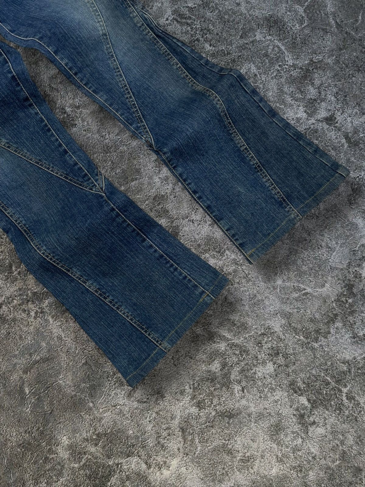 Tornado Mart Vintage Japan Designer 90’s Ritsuko Shirahama Flared Denim Size US 28 / EU 44 - 2 Thumbnail