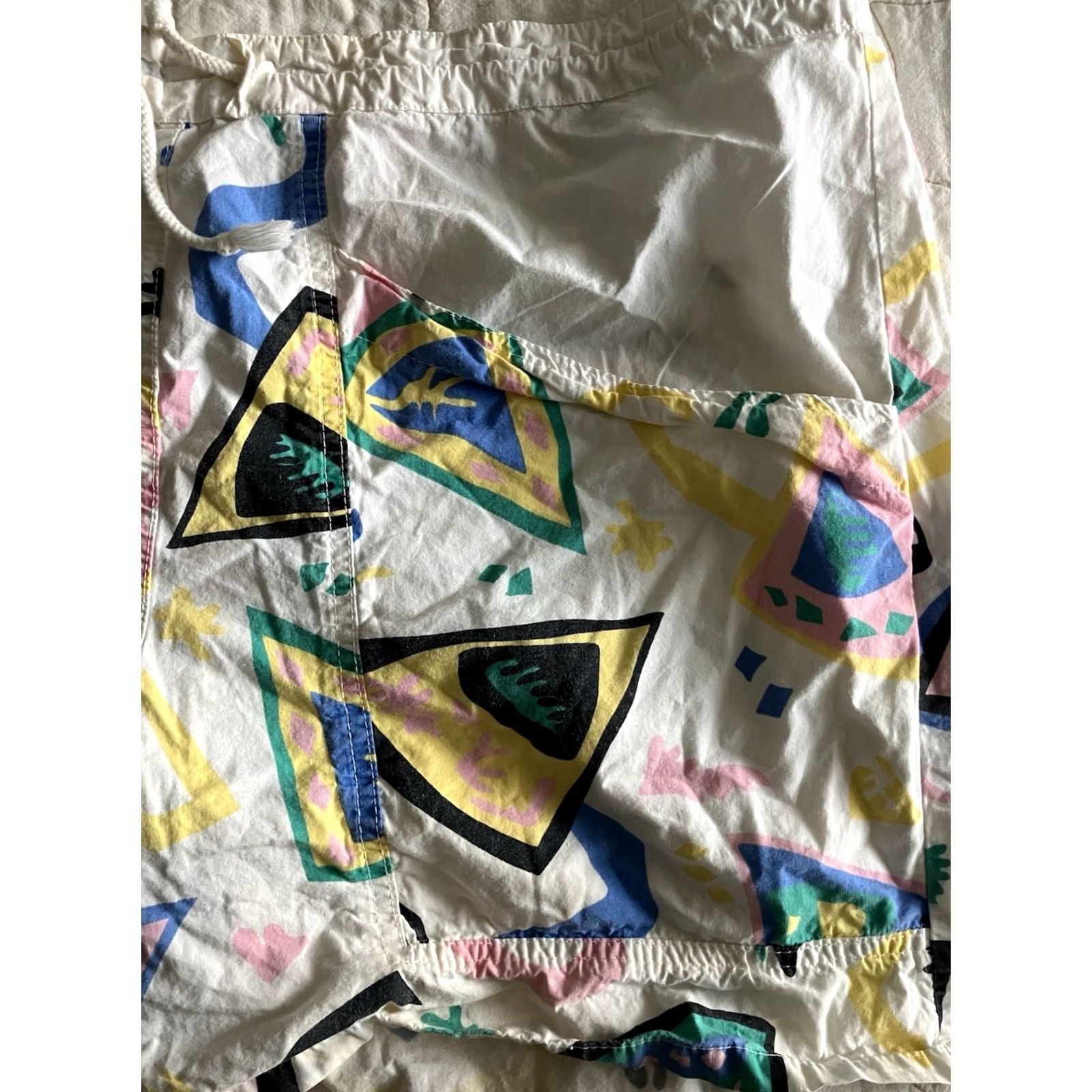Dolce Vita Vinyl Threads La Dolce Vita Printed Graphic New Style Shorts Boxer Womens One Size Multicolor 100% Cotton Slash Pocket Easy Care Beach Spring Summer Size 42" / US 20 - 2 Thumbnail