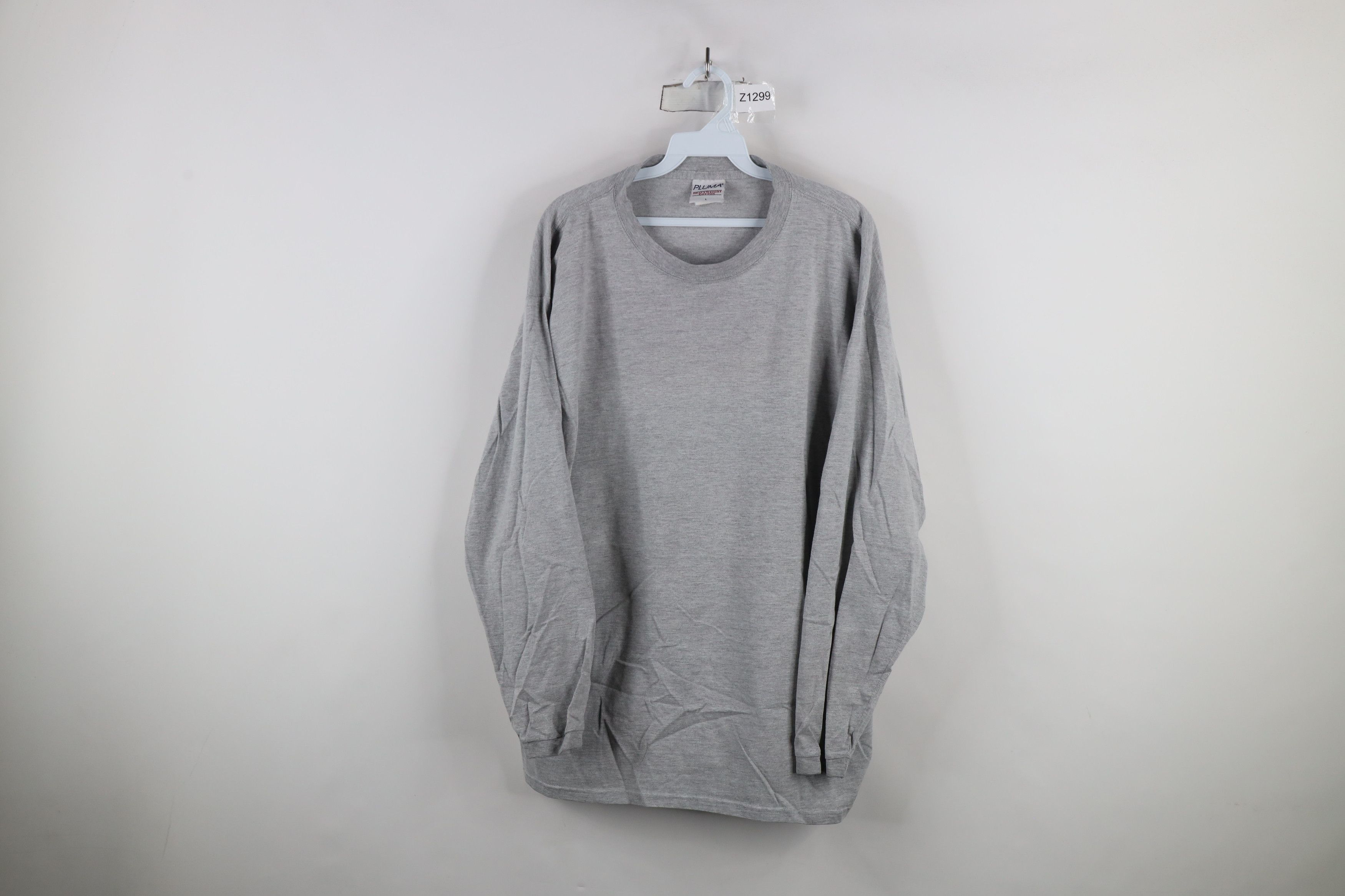 Vintage Vinage 90s Streetwear Heavyweight Cotton Long Sleeve T-Shirt Size US L / EU 52-54 / 3 - 1 Thumbnail