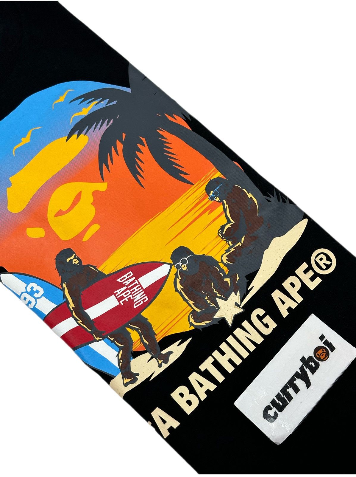 Bape BAPE Sunset Beach Ape Head Tee Black Size US S / EU 44-46 / 1 - 5 Thumbnail