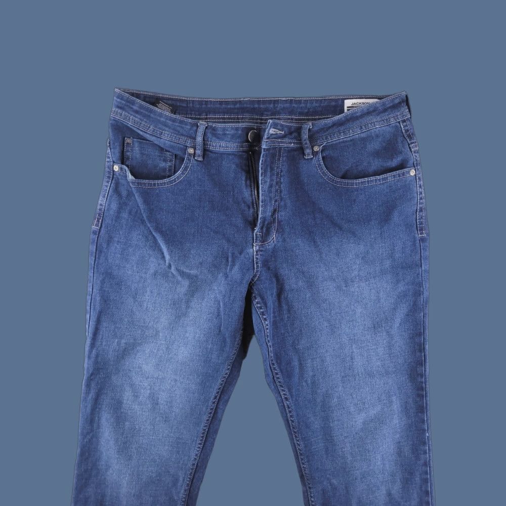 Vintage David Bitton Jeans Mens 36x31 Regular Straight Blue Jackson Jeans Mens 36 Straight Blue 90s? Size US 36 / EU 52 - 1 Thumbnail
