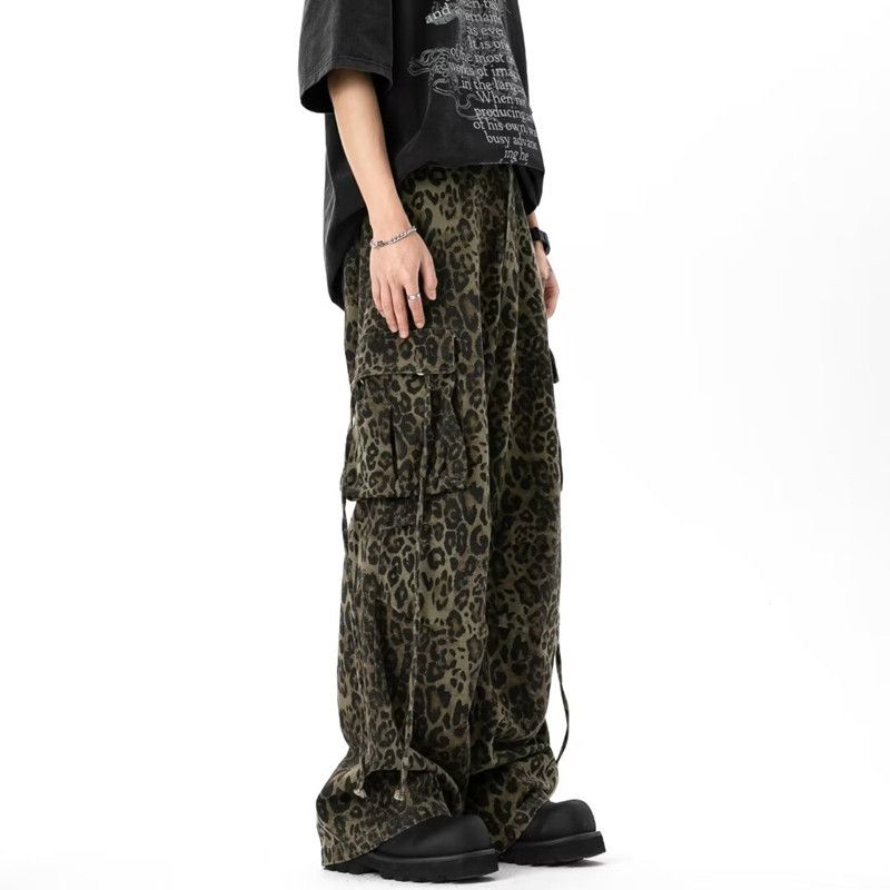 Japanese Brand × Jean Leopard Baggy Stacked Cargo Jeans Size US 34 / EU 50 - 3 Thumbnail