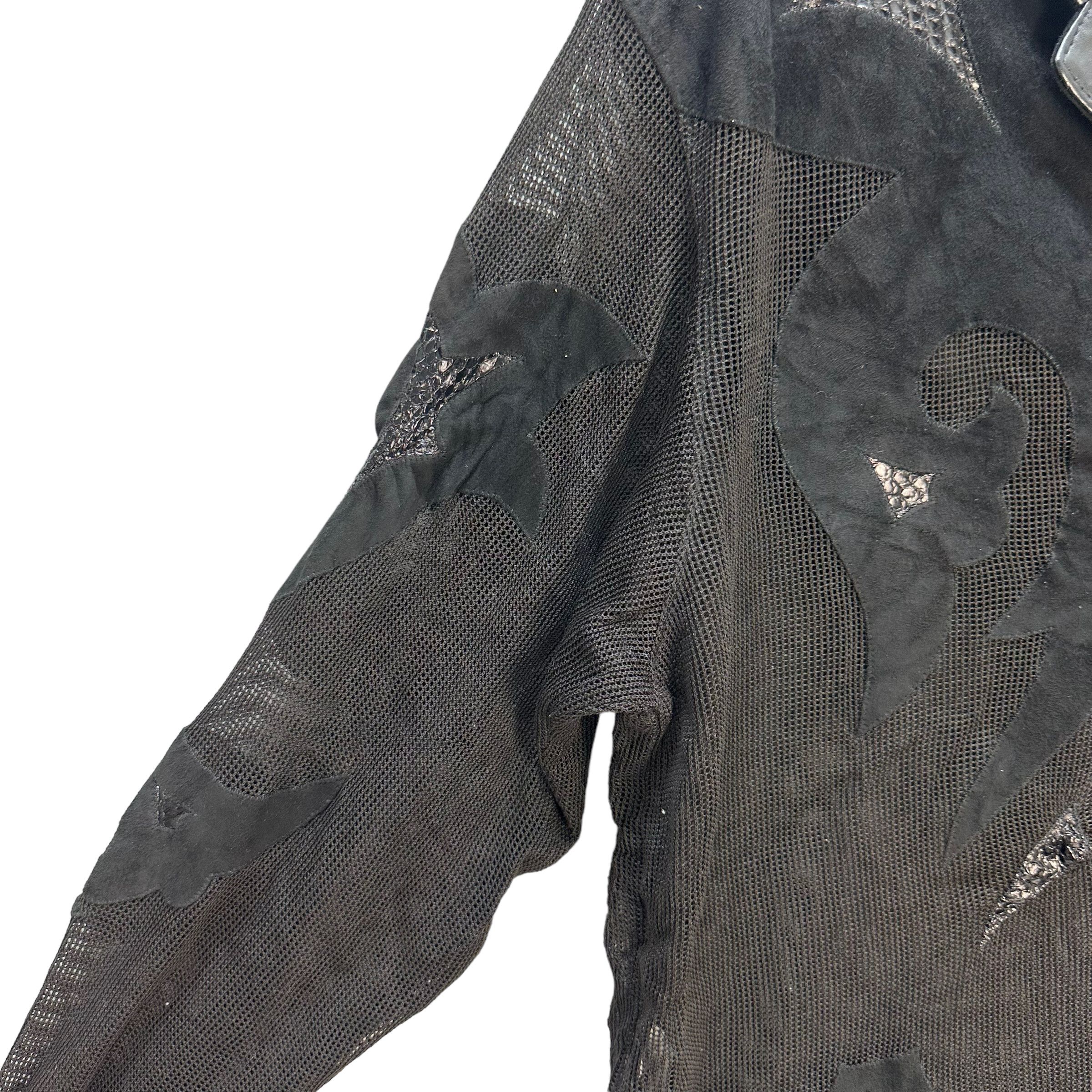 Japanese Brand RARE🔥 C H I E JUTTA COVIAN SNAKE SKIN MESH JACKET #7562-153 Size L / US 10 / IT 46 - 6 Thumbnail