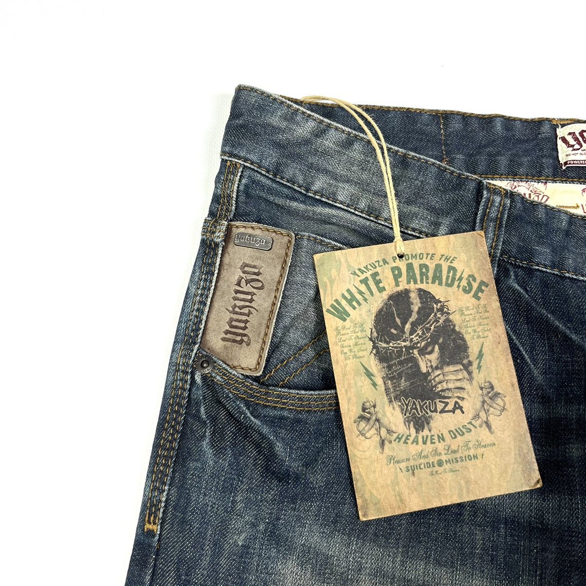 Designer × Japanese Brand New! Yakuza Jeans Art Style Jesus Denim Japanese Brand Size US 33 - 7 Thumbnail