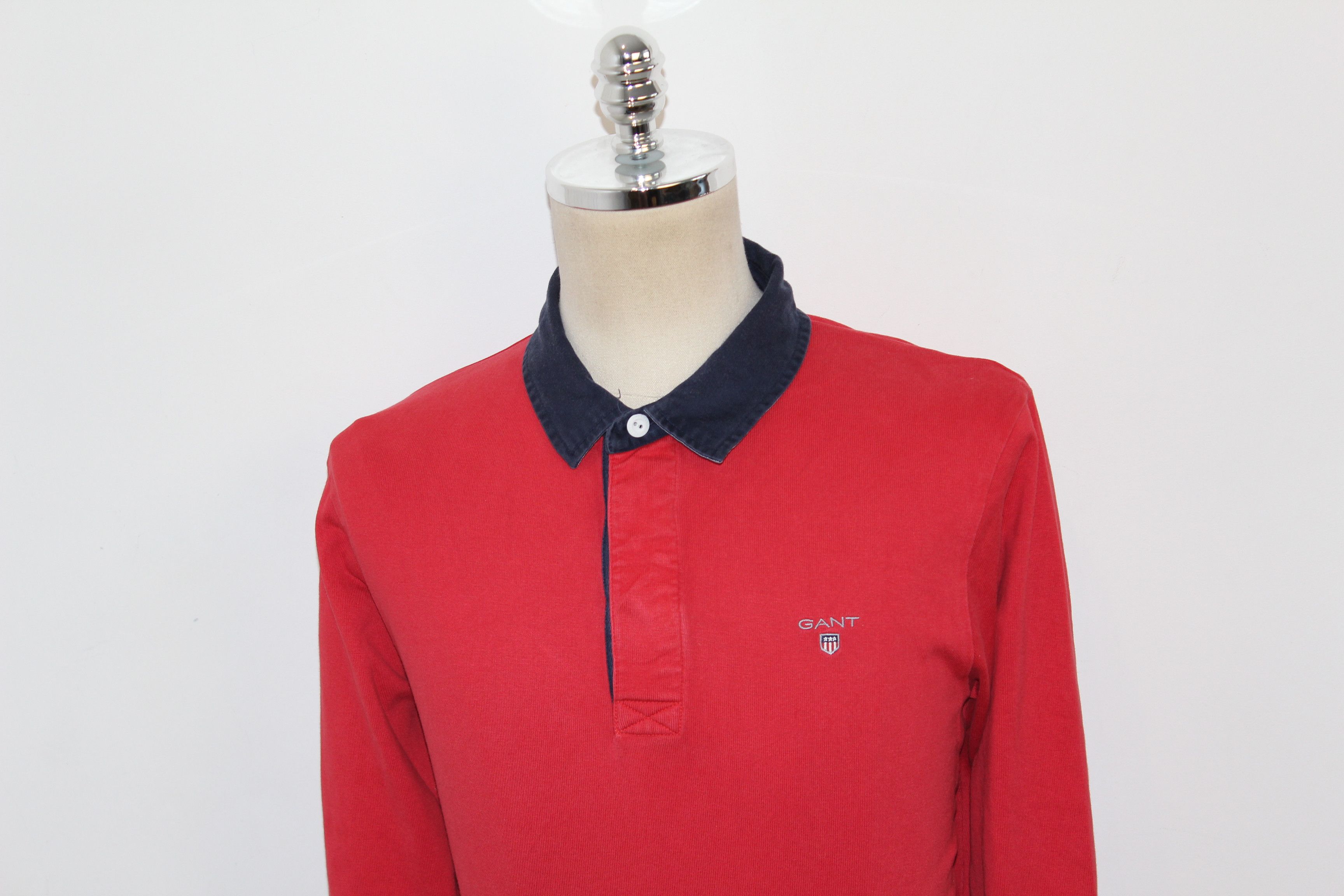 Gant Men's Gant Long Sleeve Red Rugby Shirt Size US L / EU 52-54 / 3 - 5 Thumbnail