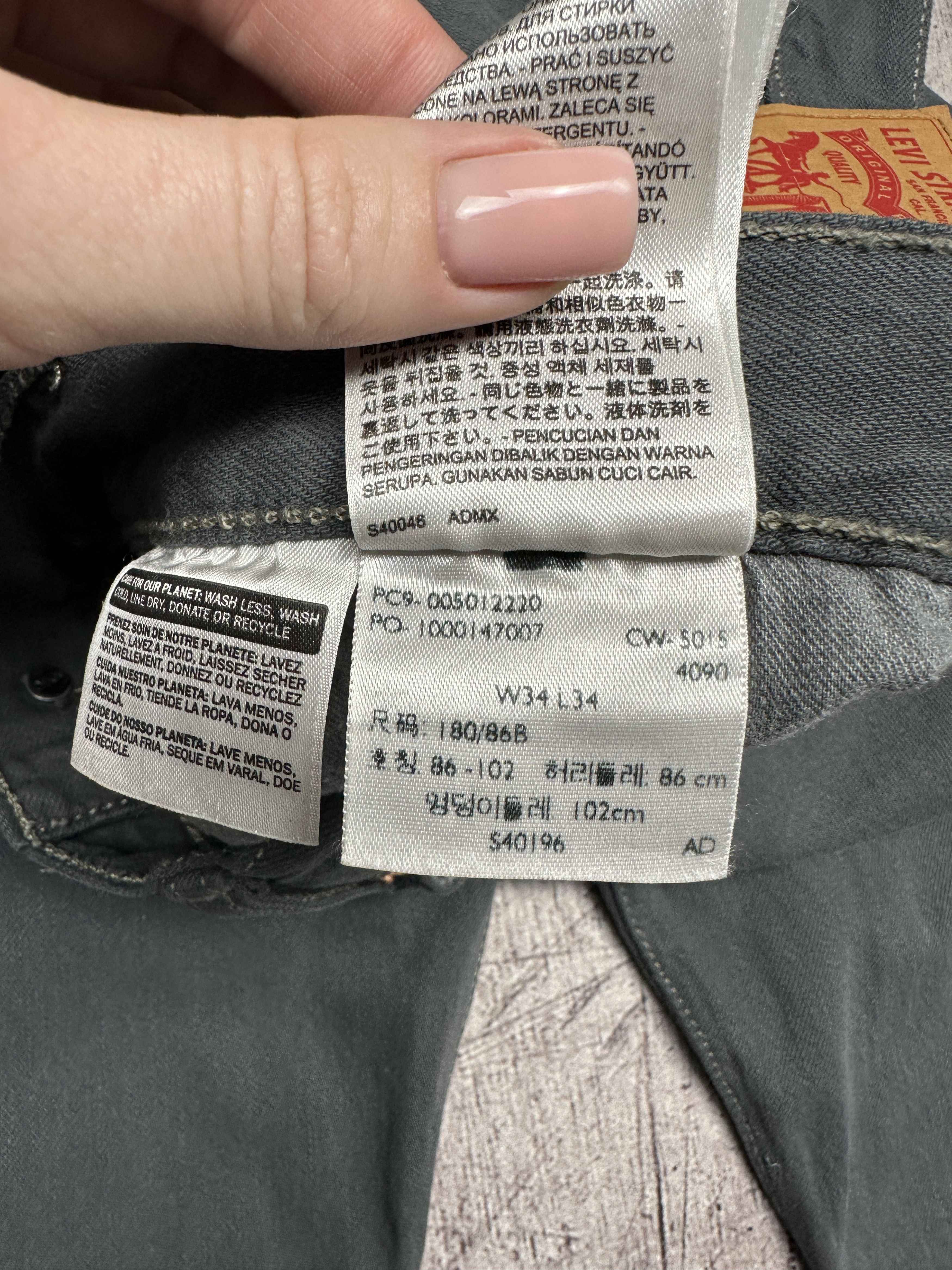Levi's Levi's 501 Mens Denim Pants Jeans Size 34 x 34 Size US 34 / EU 50 - 10 Thumbnail