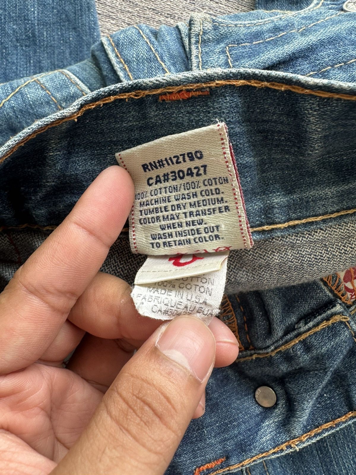 True Religion Vintage True Religion Denim Jeans Unisex Size 32" / US 10 / IT 46 - 7 Thumbnail