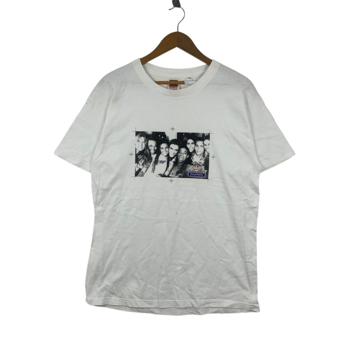 Vintage Vintage 90’ MILLER BEER BREWING Fotofolio Ads Tee Shirt Size US L / EU 52-54 / 3 - 4 Thumbnail