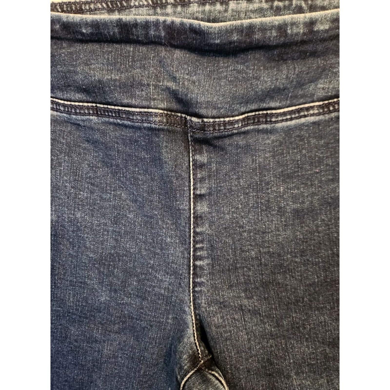 Denime DG2 Diane Gilman Blue Denim Stretchy Straight Leg Jeans 12 Petite Womens Jeans Size 34" / US 12 / IT 48 - 2 Thumbnail