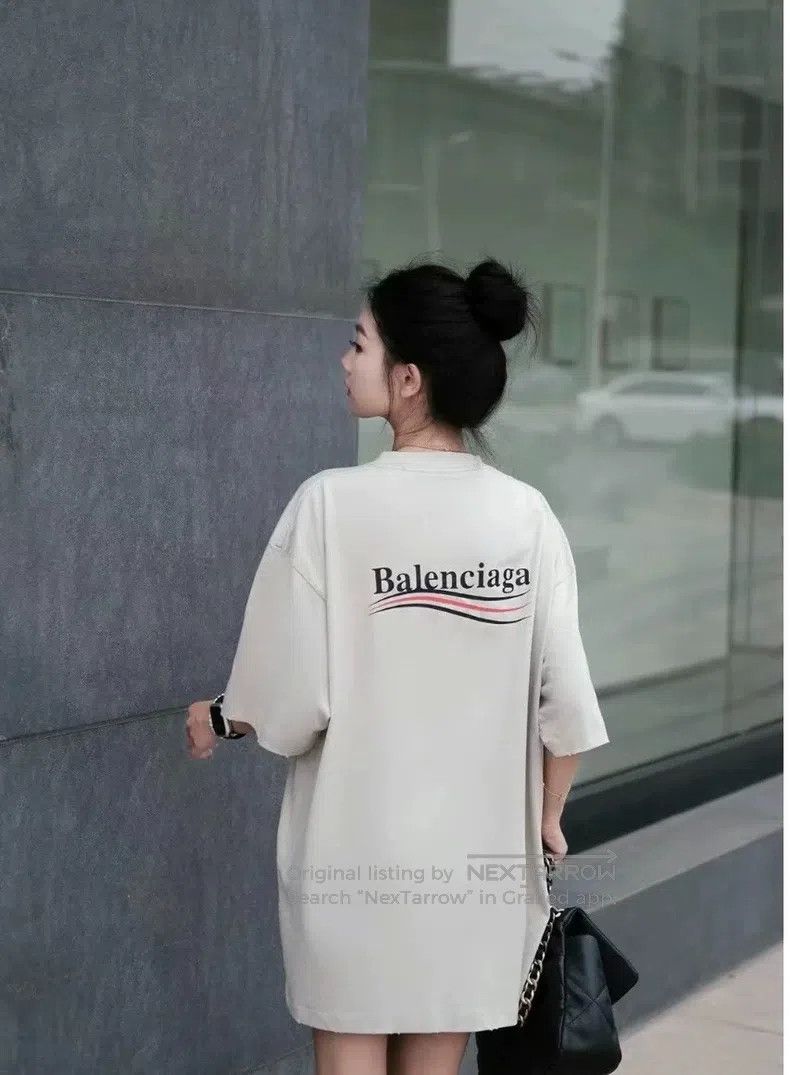 Balenciaga Balenciaga Coke Aged Wave Short Sleeve Size US XXS / EU 40 - 8 Thumbnail
