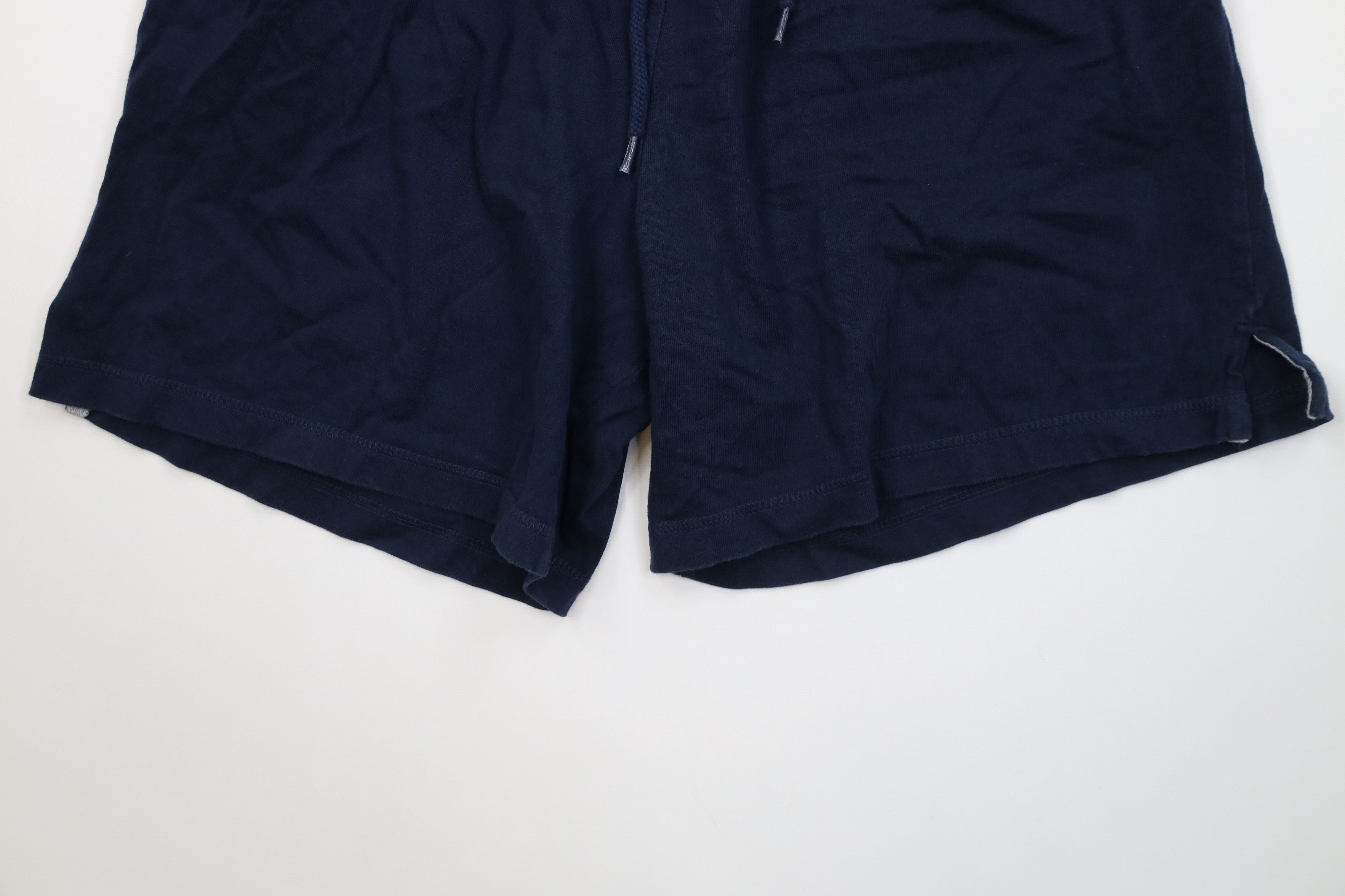 Vintage Vintage 90s Streetwear Heavy Cotton Above Knee Shorts Blue Size US 36 / EU 52 - 4 Thumbnail