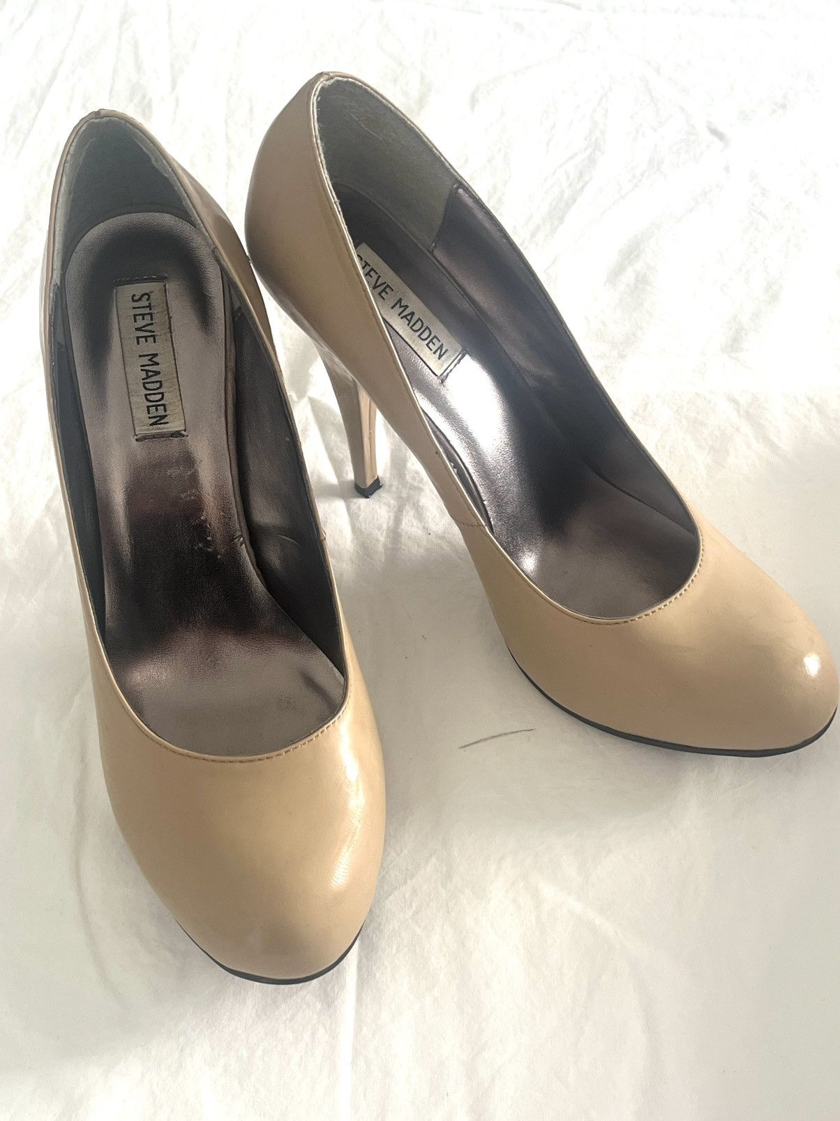 Steve Madden Steve Madden Beige Heels Size US 11 / IT 41 - 1 Thumbnail