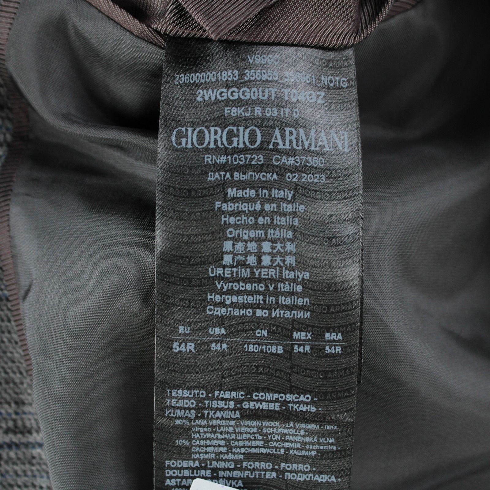 Giorgio Armani Giorgio Armani Sport Coat Size 44 Regular US in Gray Size 44R - 8 Thumbnail