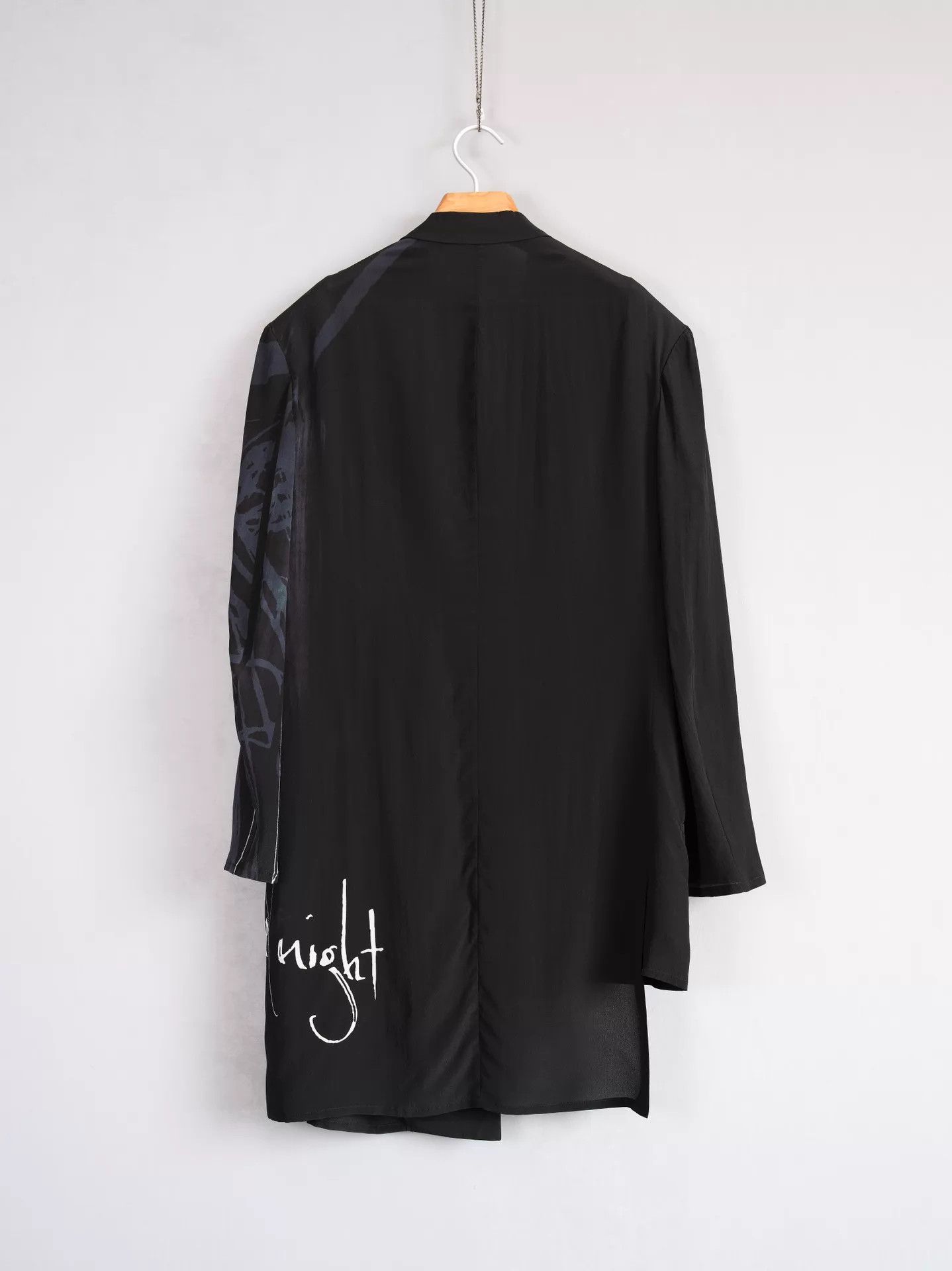 Yohji Yamamoto Yohji Yamamoto 25SS Silk Blue Portrait Double Crepe Jacket Size US M / EU 48-50 / 2 - 4 Thumbnail