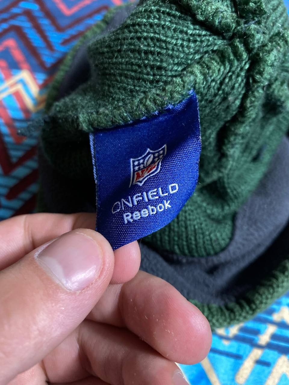 Reebok Hats green Vintage striped Reebok Y2K logo NFL Streetwear Size ONE SIZE - 2 Thumbnail