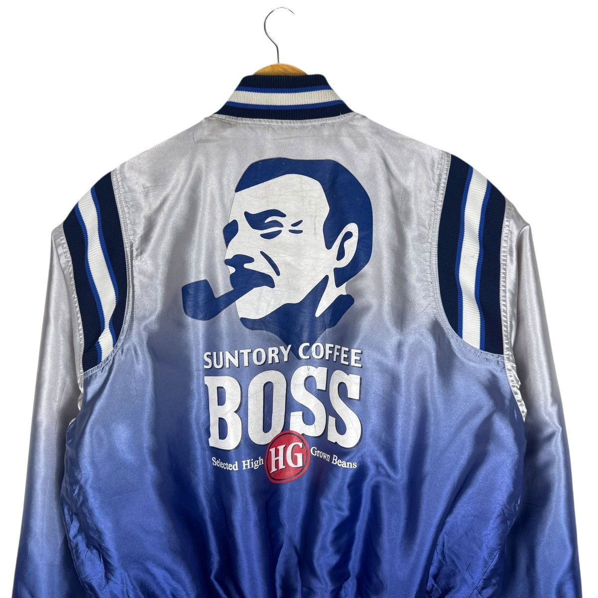 Japanese Brand ⚡️SUNTORY BOSS COFFEE REVERSIBLE BOMBER JACKET Size US L / EU 52-54 / 3 - 8 Thumbnail