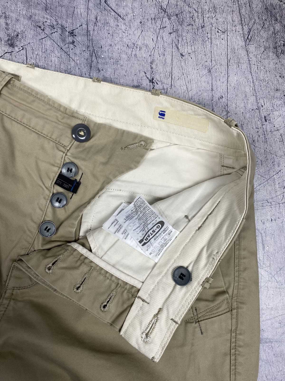 G-Star G-Star Raw Bronson Chino Straight Beige Chinos W30 L32 Size US 30 / EU 46 - 20 Thumbnail