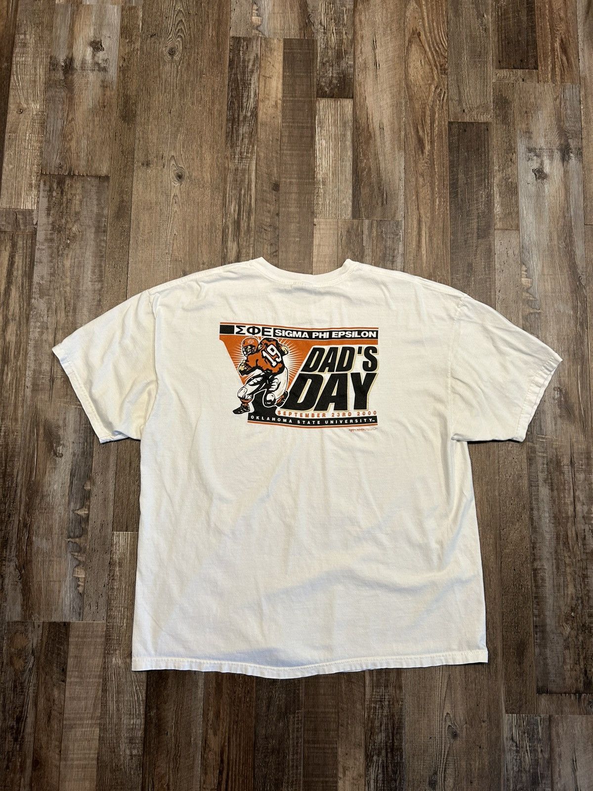 Hanes Vintage Oklahoma State Sigma Phi Epsilon Dad's Day T-Shirt Size US XXL / EU 58 / 5 - 2 Thumbnail