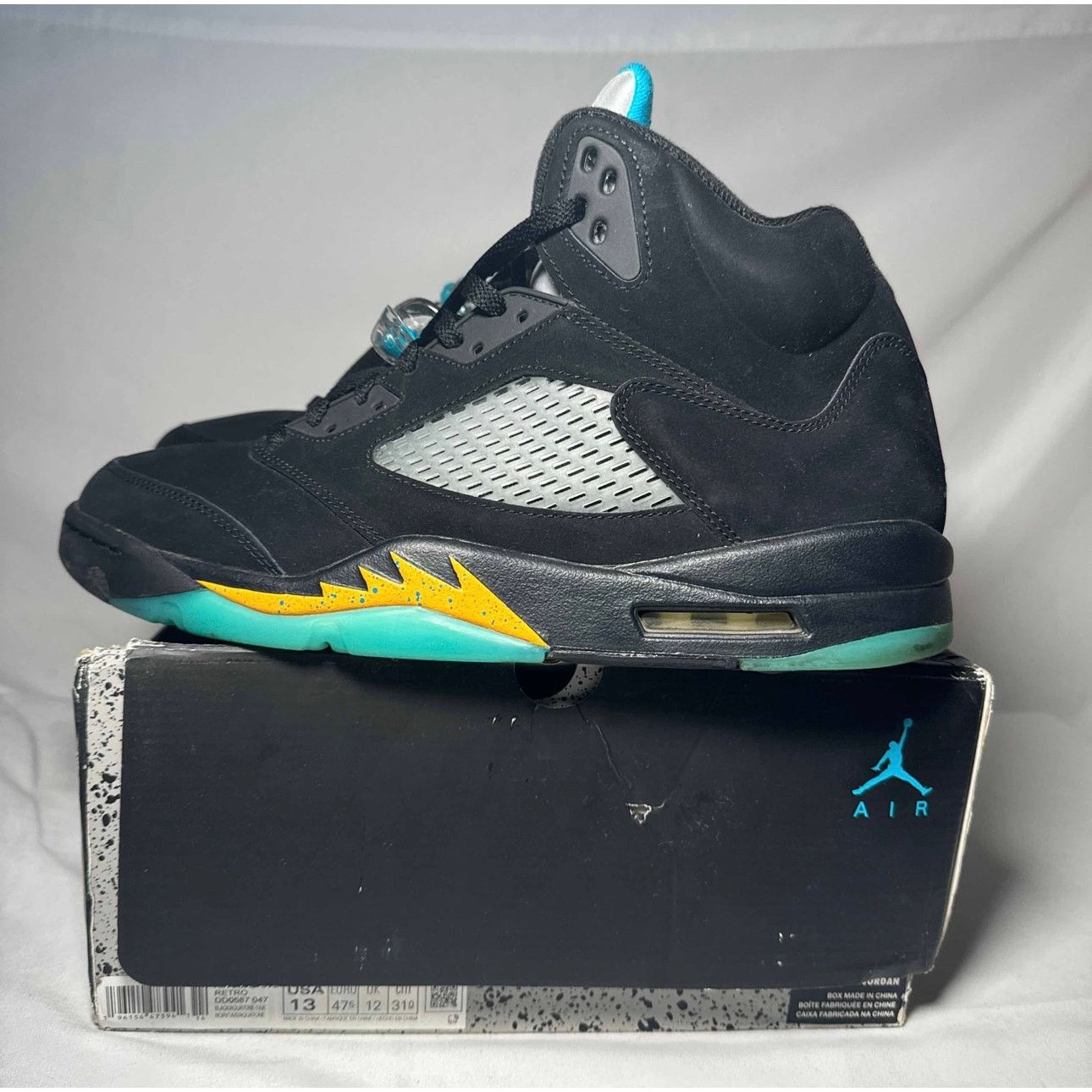 Jordan Brand × Nike Size 13 - Nike Air Jordan 5 Retro Aqua Men's Shoes Size US 13 / EU 46 - 8 Thumbnail