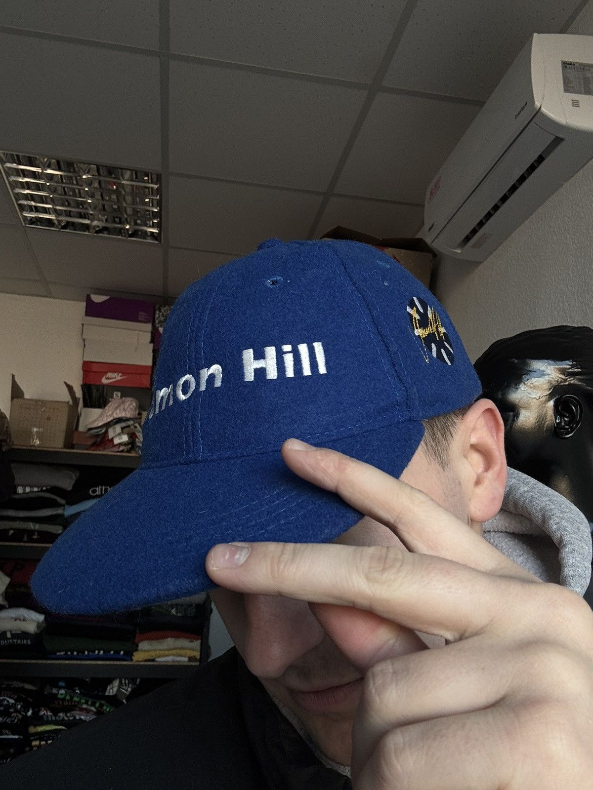 Vintage Vintage Damon Hill moto racing blue cap rare hat Size ONE SIZE - 7 Thumbnail