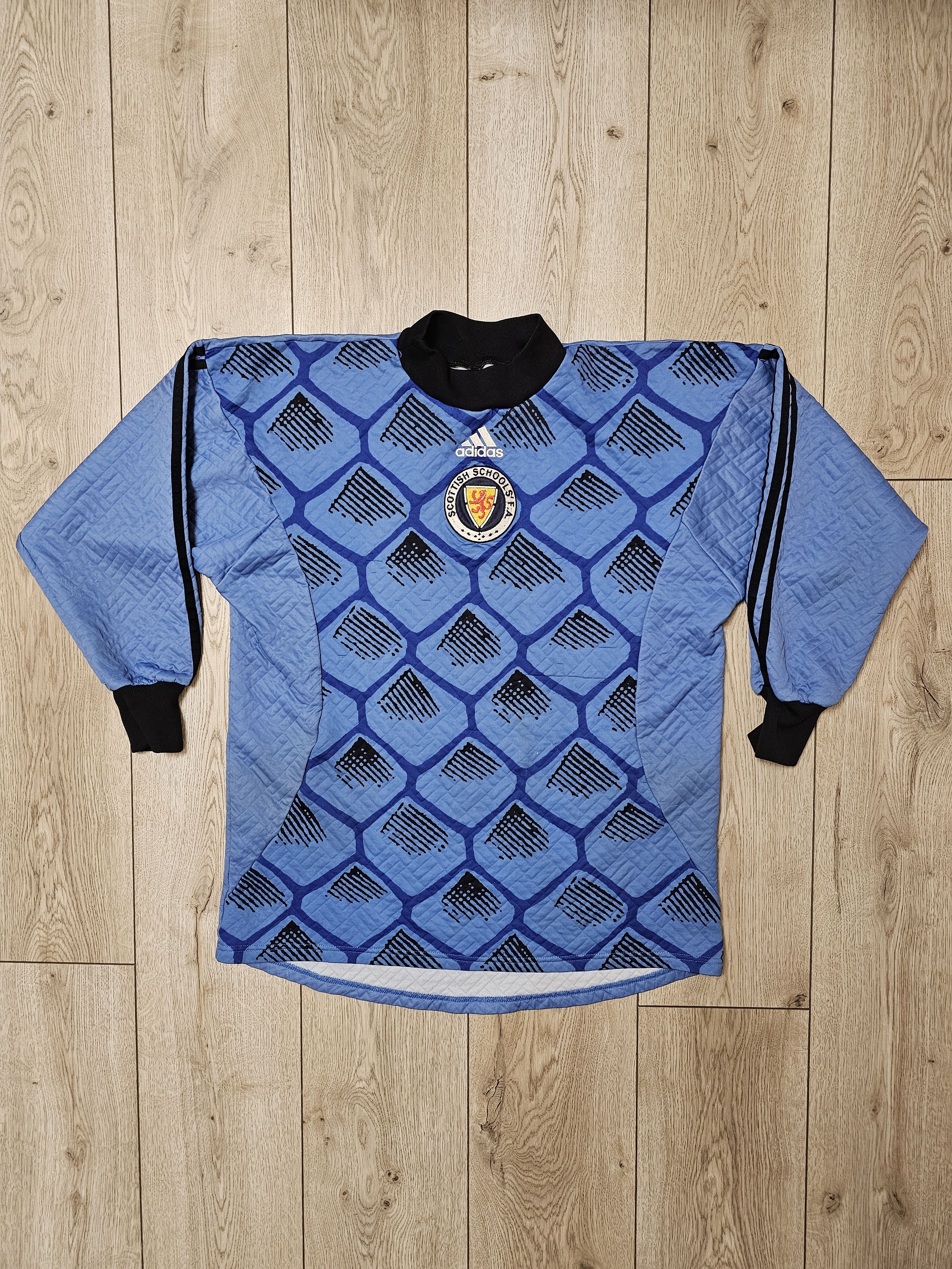 Adidas SCOTLAND VINTAGE 90s GOALKEEPER LONG FOOTBALL SHIRT SOCCER Size US L / EU 52-54 / 3 - 1 Thumbnail