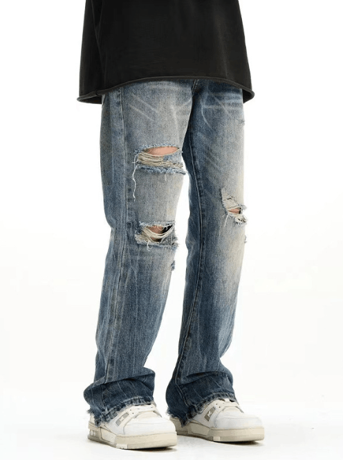 Japanese Brand × Jean American high street cool ripped jeans for men Size US 32 / EU 48 - 3 Thumbnail