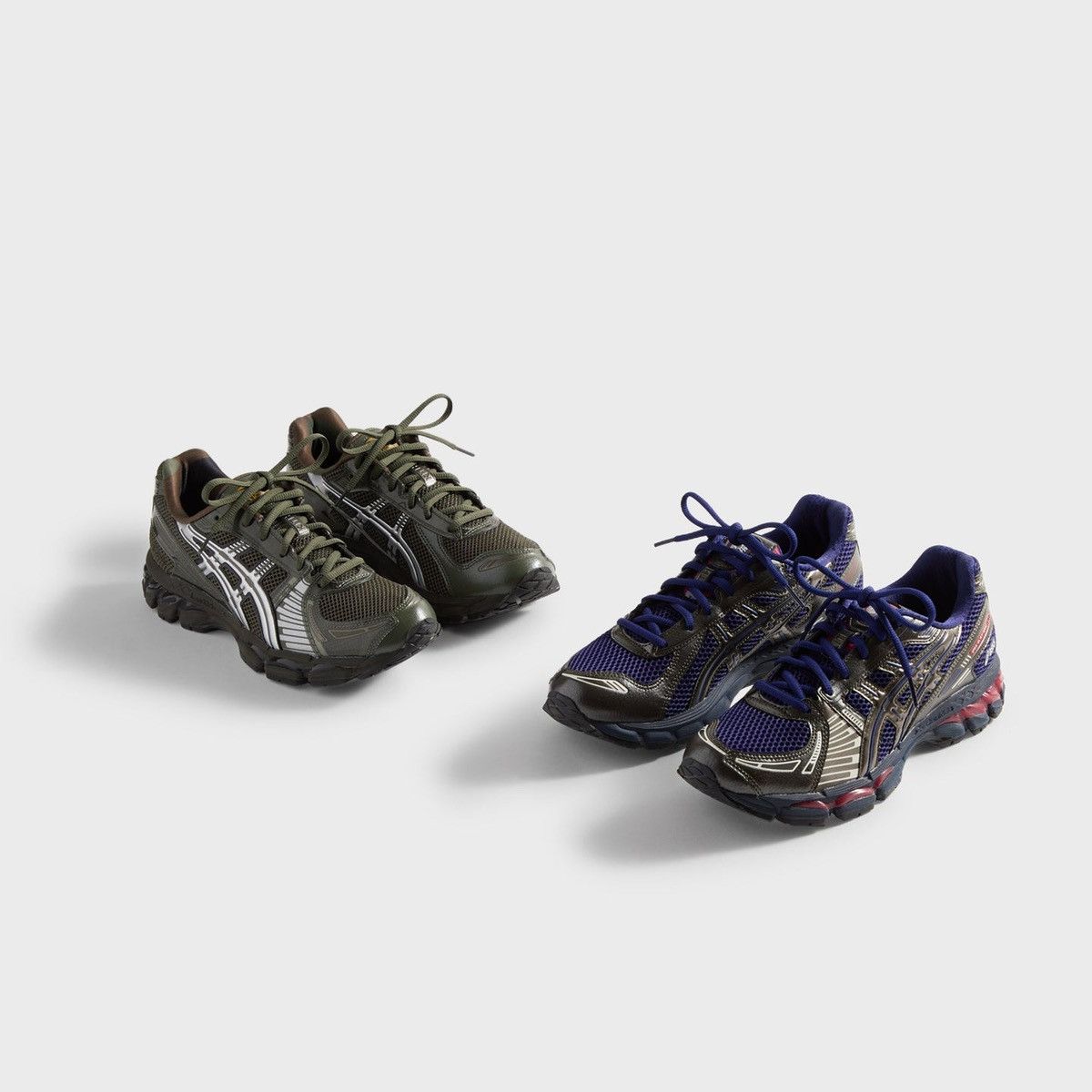 Asics × Kith × Marvel Comics Marvel Capcom Kith ASICS GEL-KAYANO 12.1 Cap America Guile Size US 11 / EU 44 - 1 Thumbnail
