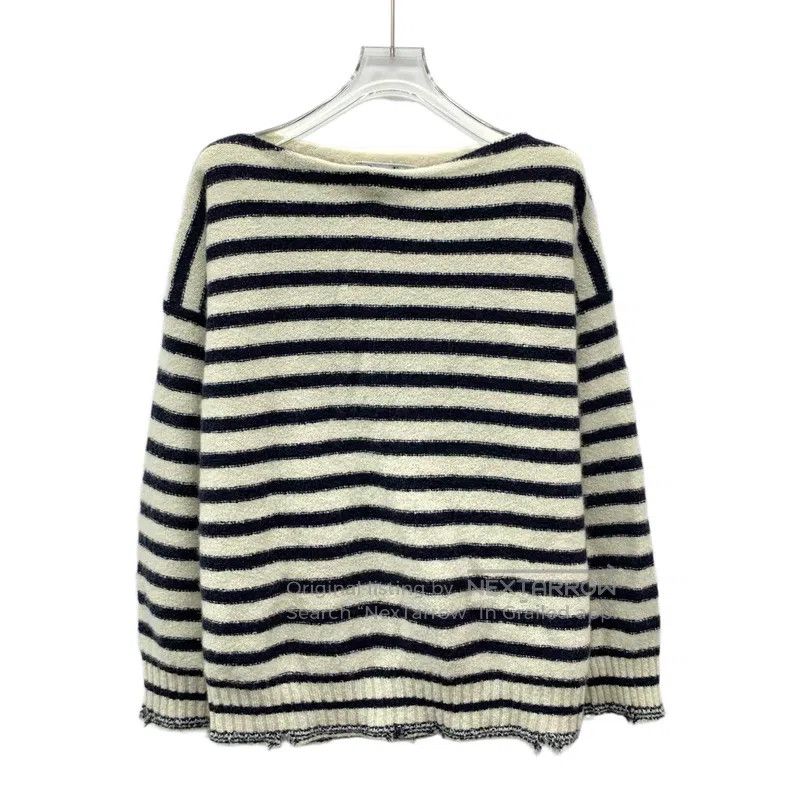 Dior Dior Colour block striped logo letter inlaid cashmere A-li Size XXS / US 00 / IT 34 - 1 Thumbnail