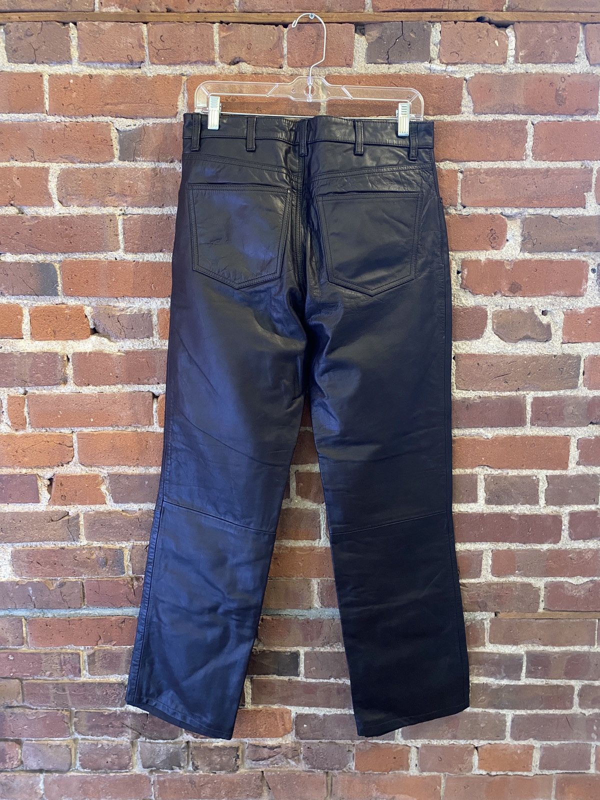 Gap × Vintage Vintage GAP Brown boot cut leather pants Size 31 Size US 31 - 2 Thumbnail