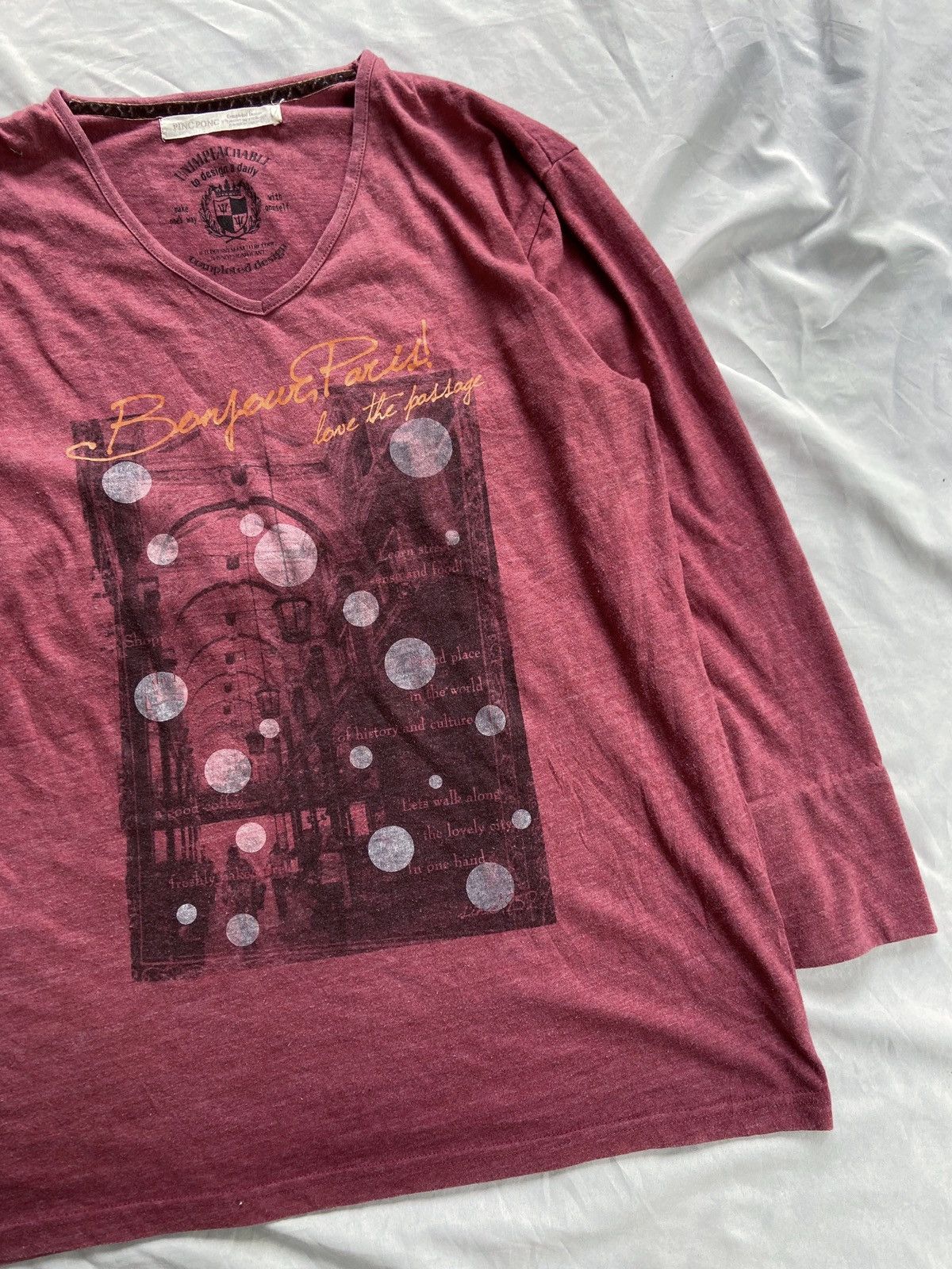 Beauty Beast × Hysteric Glamour × Japanese Brand BONJOUR PARIS! LOVE THE PASSAGE LONG SLEEVE Size US L / EU 52-54 / 3 - 4 Thumbnail