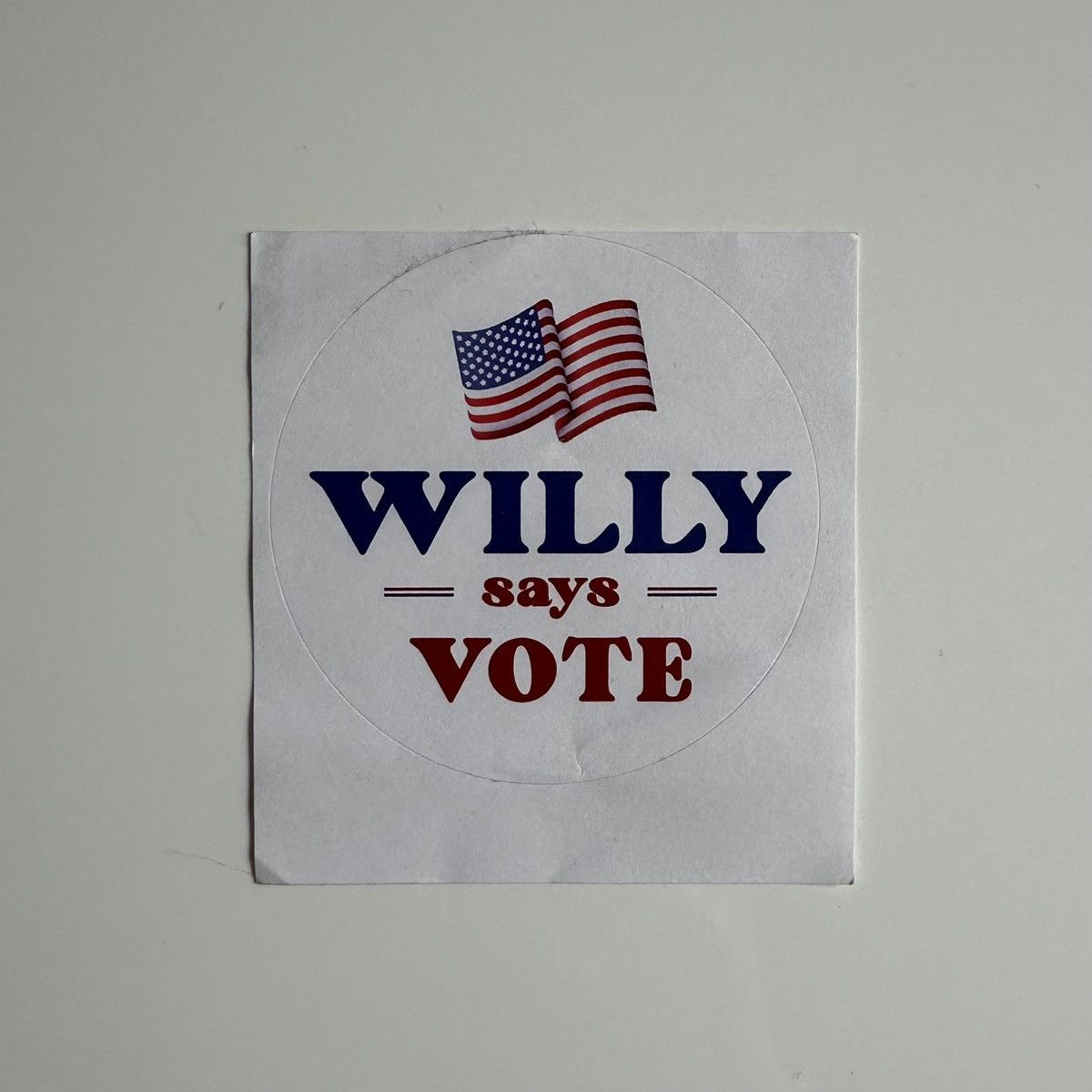 Willy Chavarria Willy says vote sticker Size ONE SIZE - 1 Thumbnail