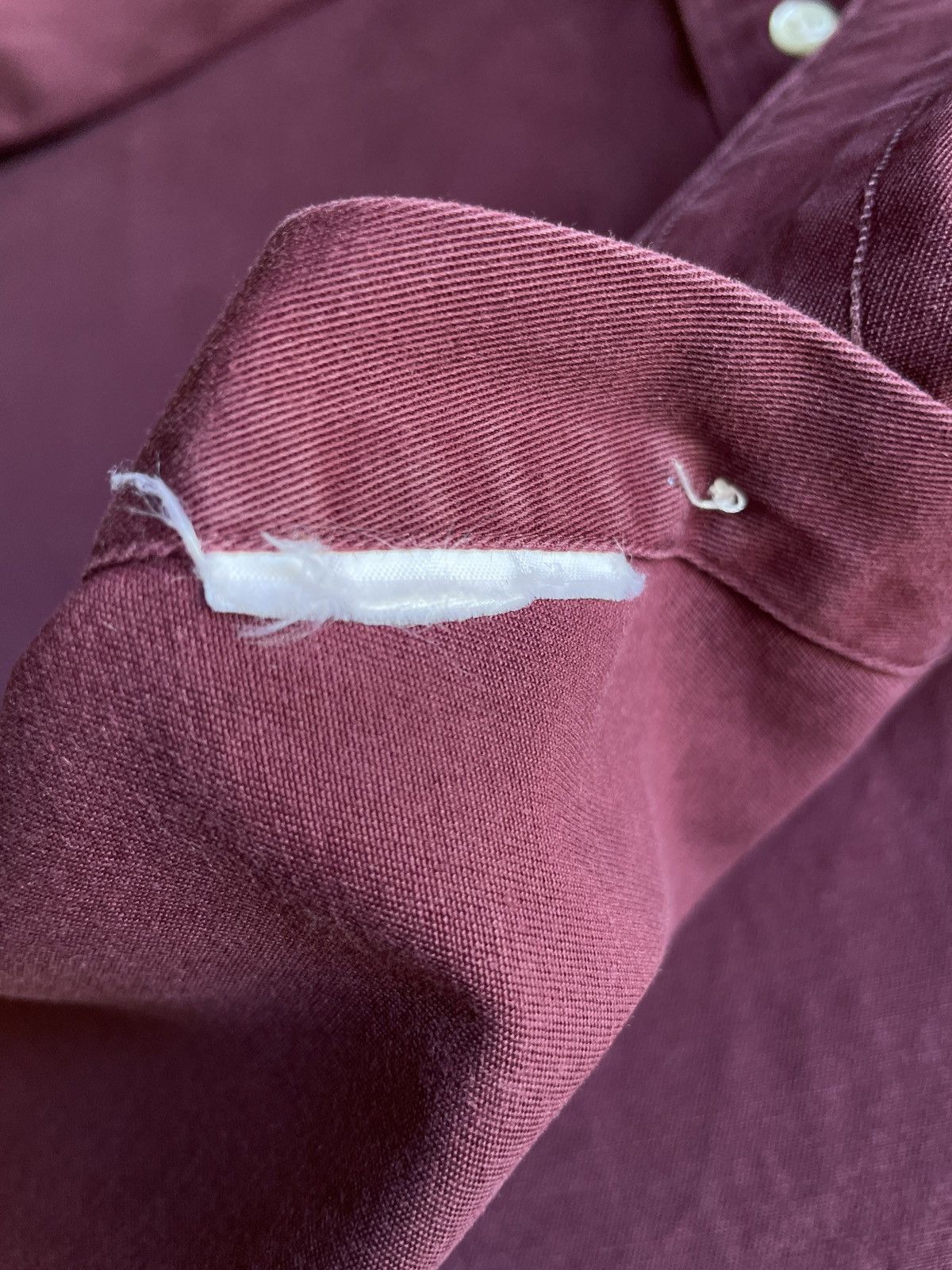 Polo Ralph Lauren Vintage 90s Polo Ralph Lauren Button Up Shirt Gurgundy Size US L / EU 52-54 / 3 - 7 Thumbnail