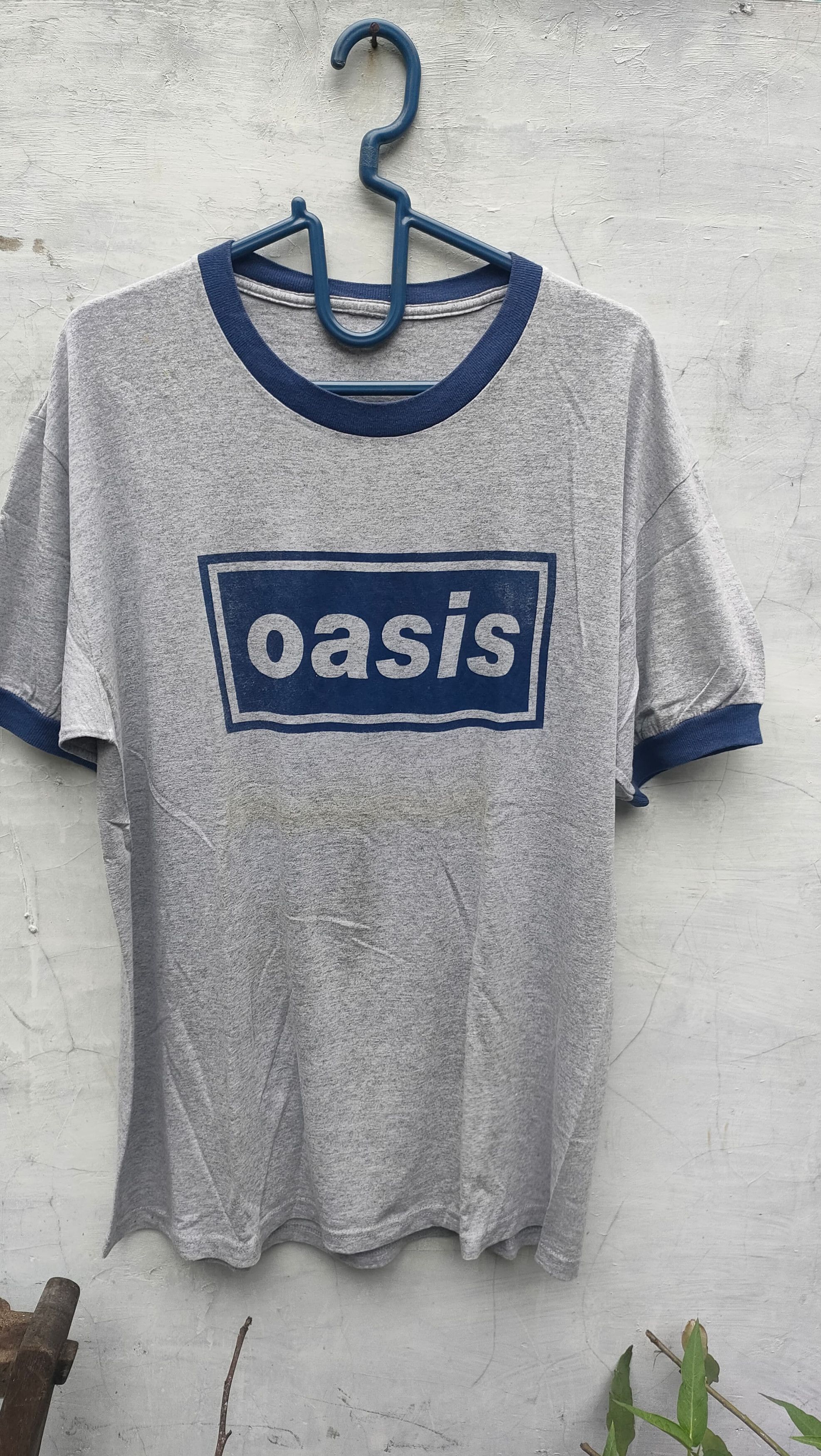 Band Tees × Vintage OASIS - RINGER TEE - PROMO TSHIRT Size US L / EU 52-54 / 3 - 1 Thumbnail