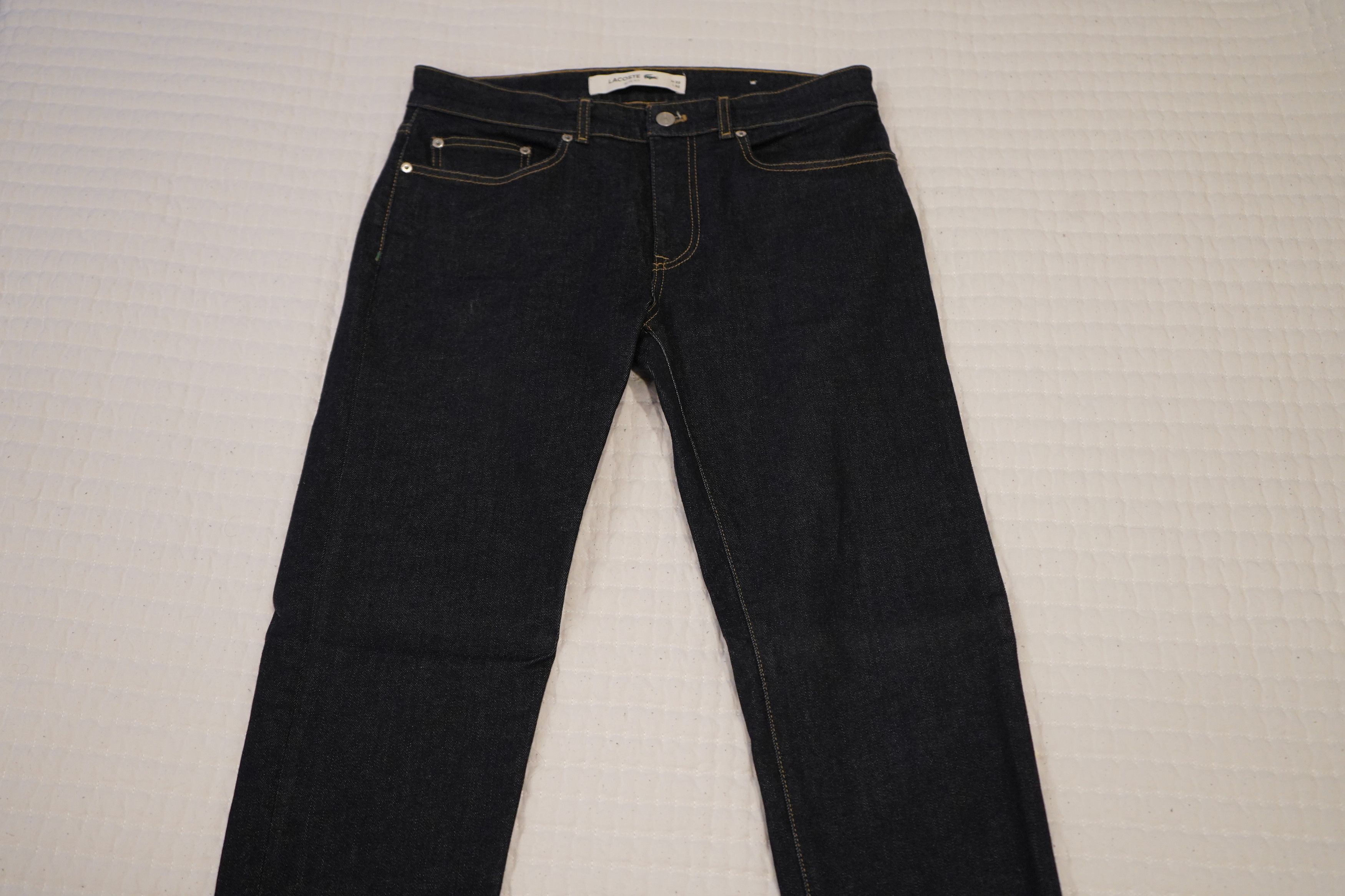 Lacoste Lacoste Slim Fit Dark Raw Denim Jeans W33 L32 – Never Worn Size US 33 - 1 Thumbnail