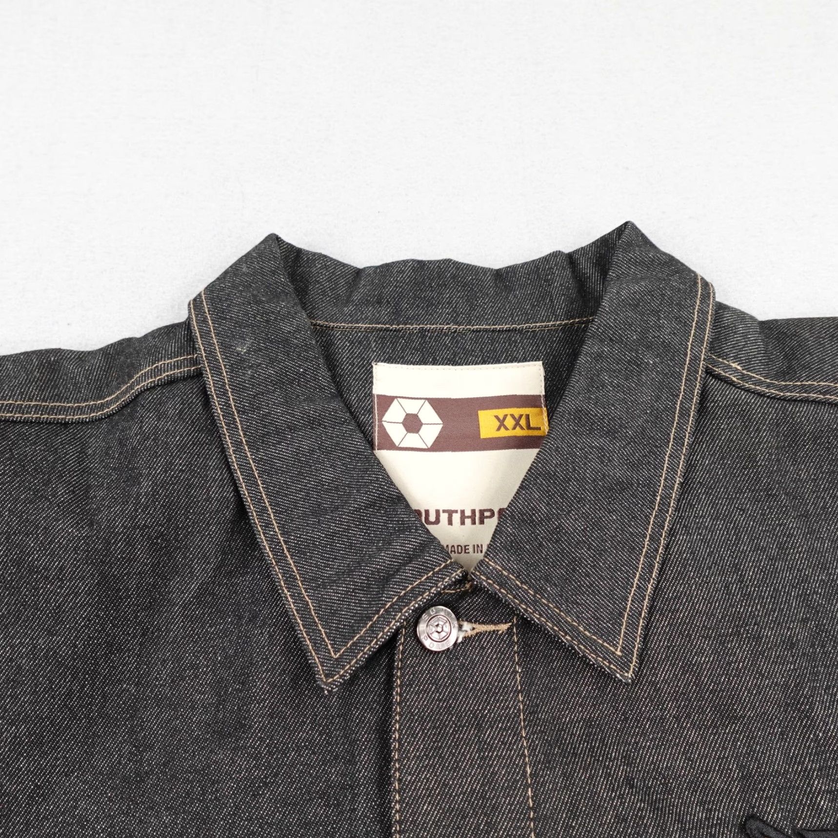 Southpole VINTAGE Southpole Jacket Mens 2XL Black Denim Graffiti Embroidered Deadstock 90s Size US XXL / EU 58 / 5 - 3 Thumbnail