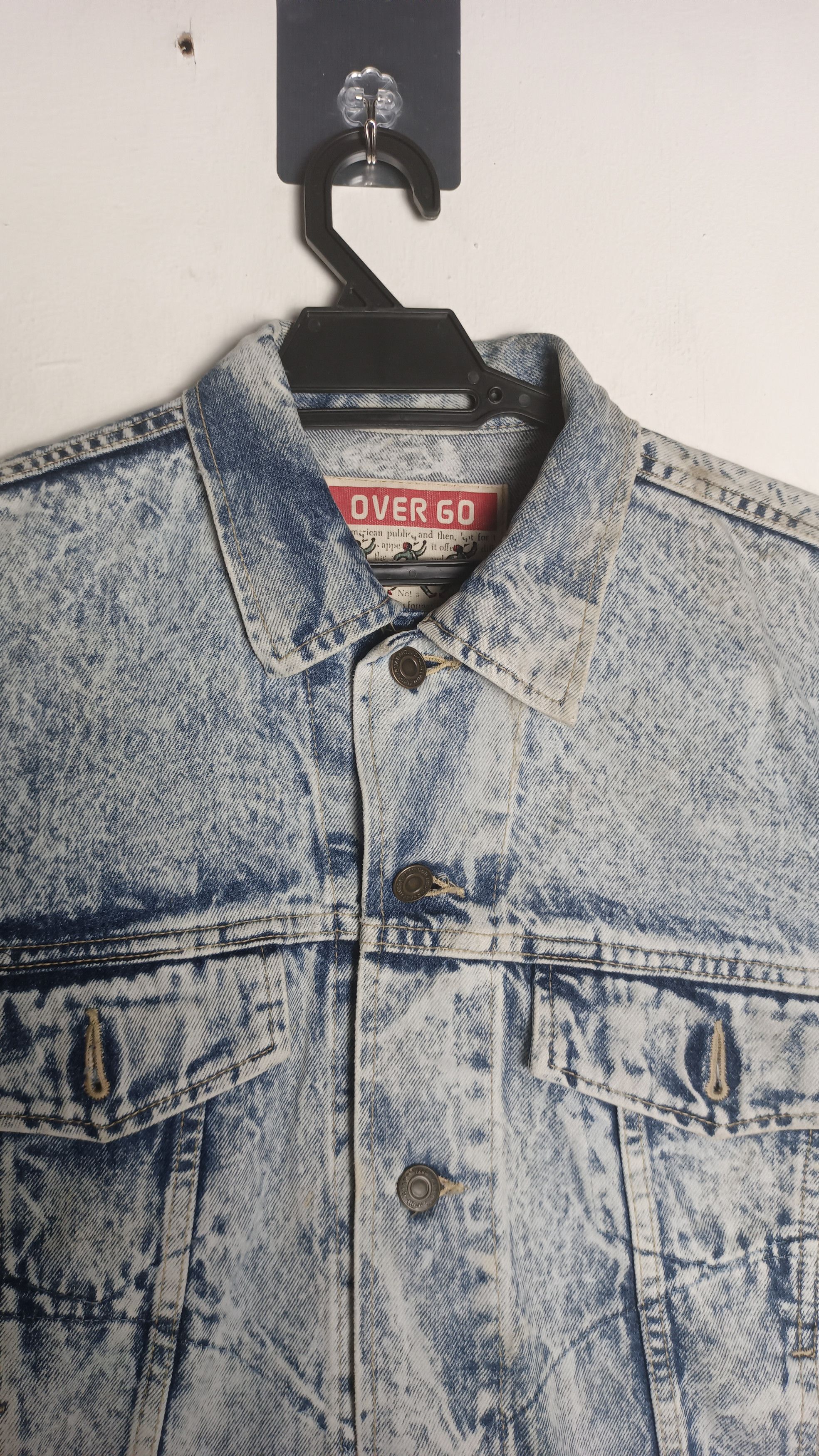 Japanese Brand × Vintage RARE VINTAGE 💥DENIM JACKET OVER GO Size US L / EU 52-54 / 3 - 4 Thumbnail