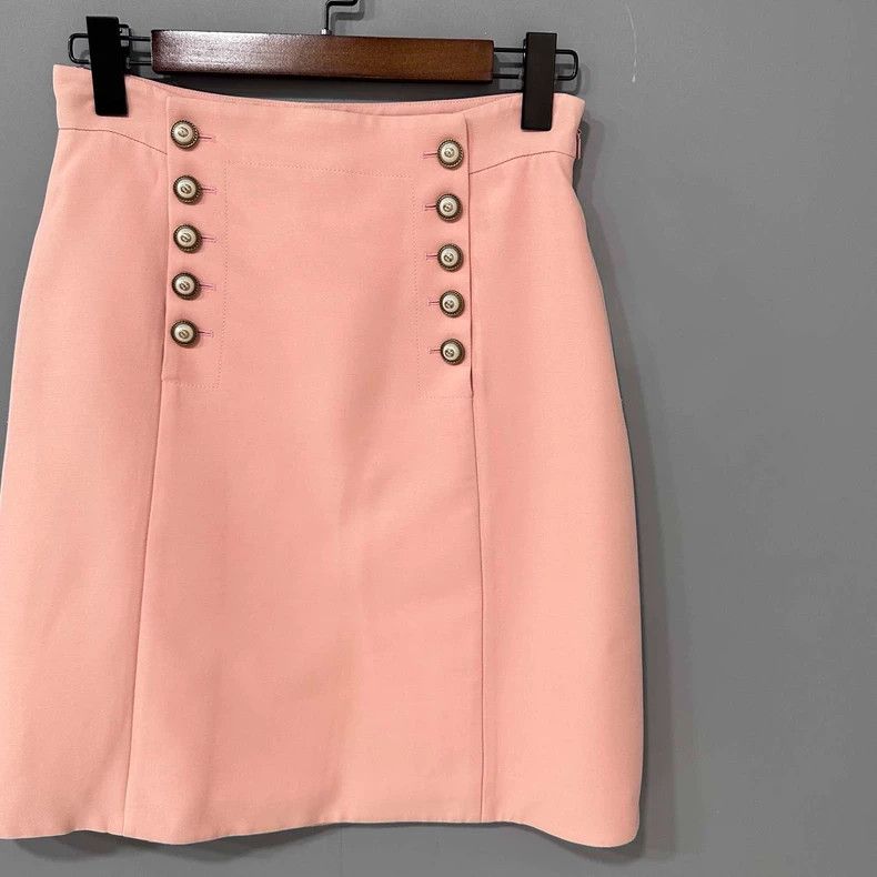 Gucci Gucci Pure color pearl buckle skirt 2506-Nextarrow Size 27" / US 4 / IT 40 - 2 Thumbnail
