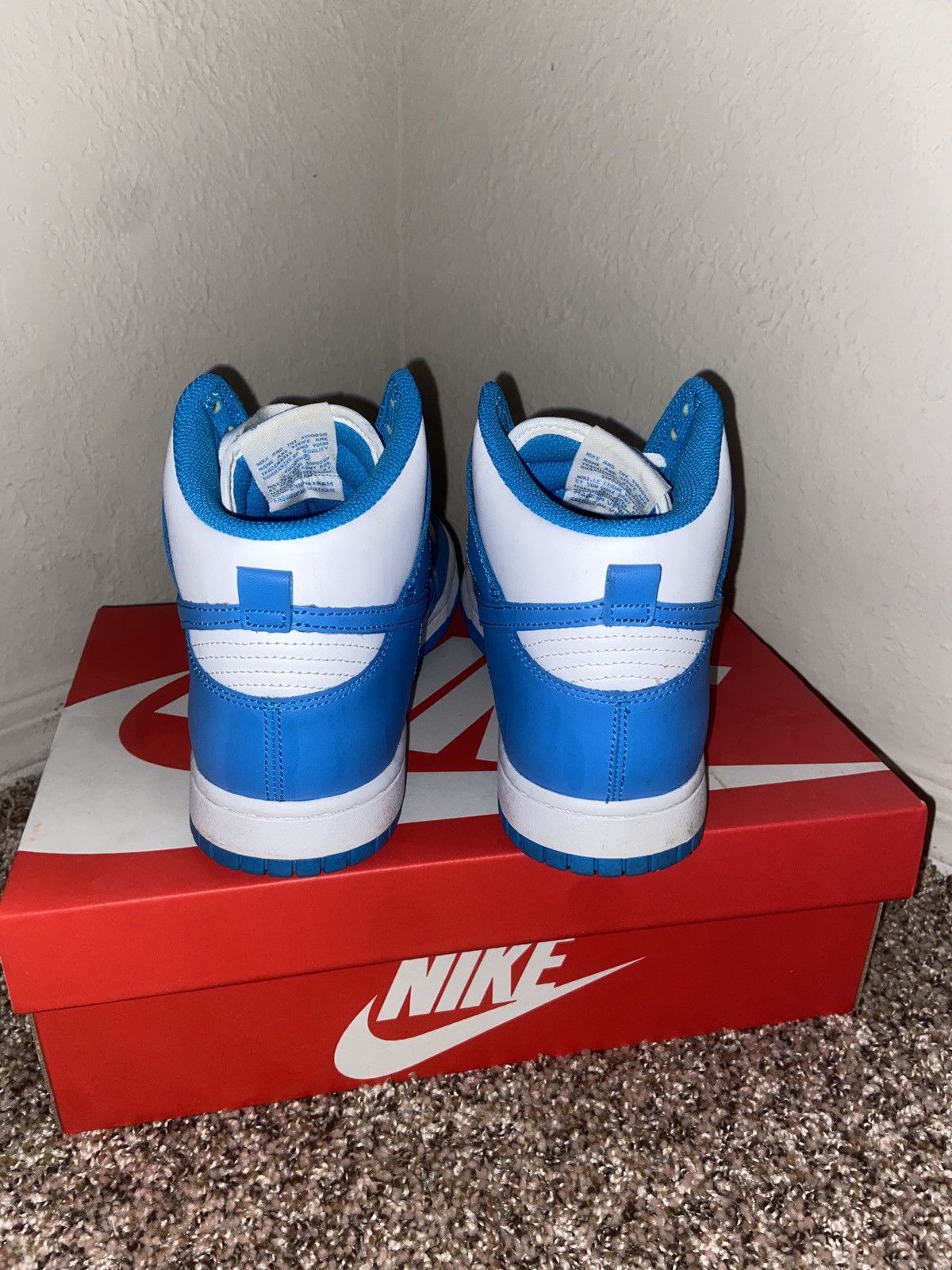 Nike Nike Dunk High Retro Laser Blue Size US 9.5 / EU 42-43 - 4 Thumbnail