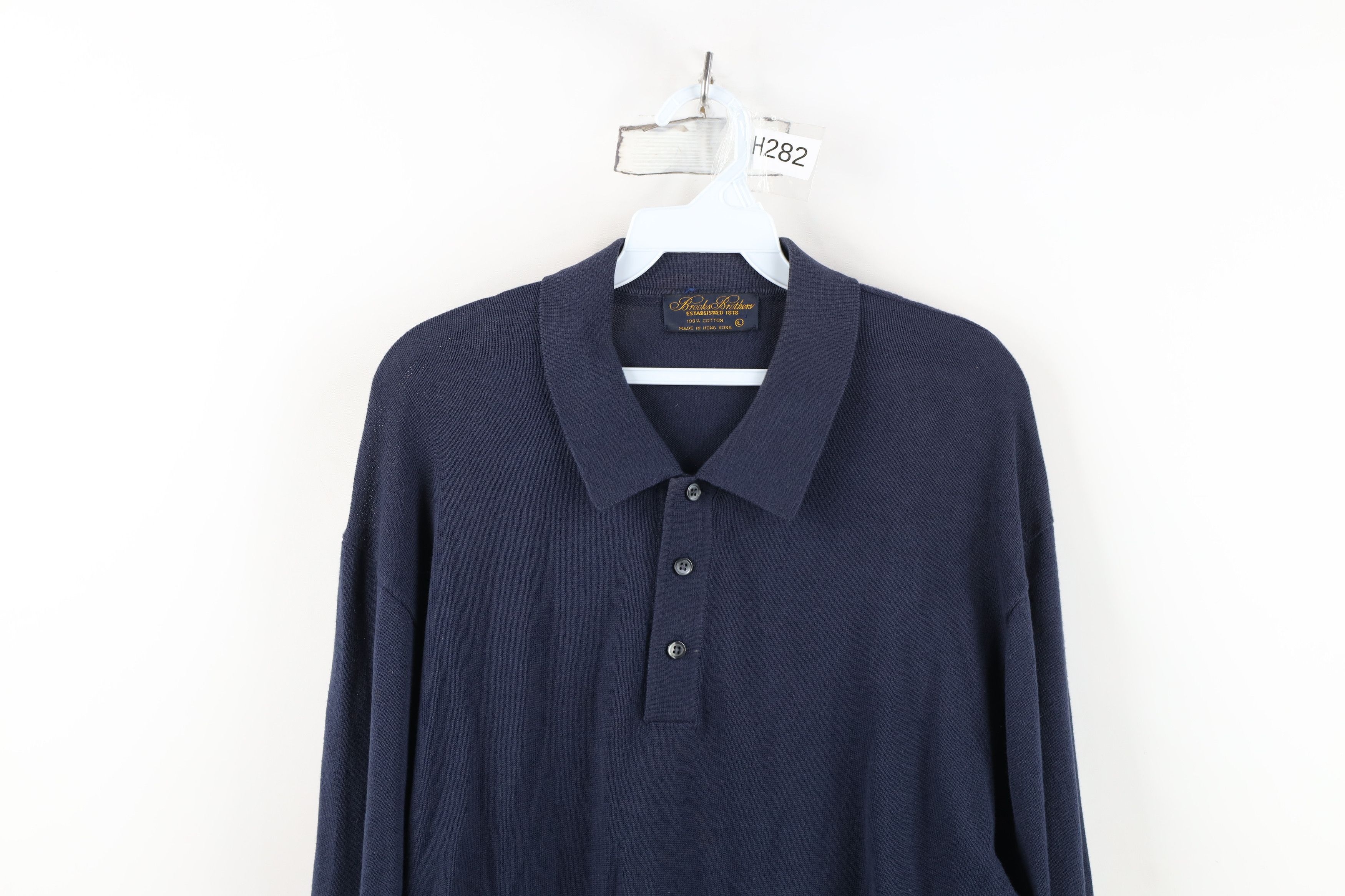 Brooks Brothers Vintage 60s Brooks Brothers Cotton Knit Collared Sweater Size US L / EU 52-54 / 3 - 2 Thumbnail
