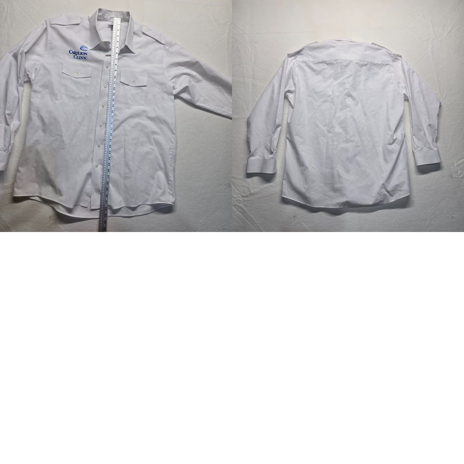 Vintage VINTAGE Edwards Shirt Unisex Adults XL White Solid Long Sleeve Button-Up 90s Classic Boys Mens Girls Size US XL / EU 56 / 4 - 8 Thumbnail