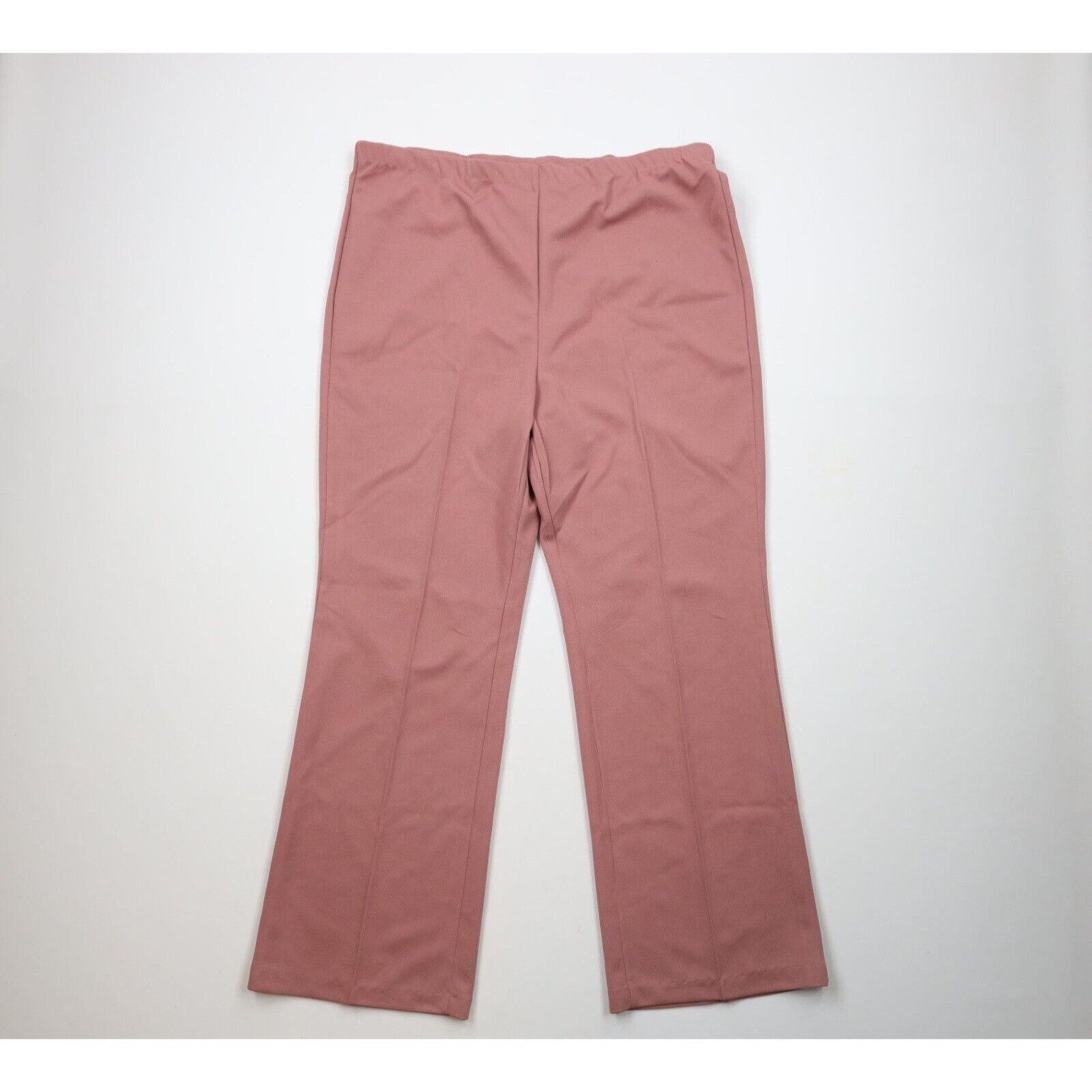 Vintage Deadstock Vintage 60s 70s 2 Piece Knit Bell Bottoms Suit Size 3XL / US 20-22 - 6 Thumbnail