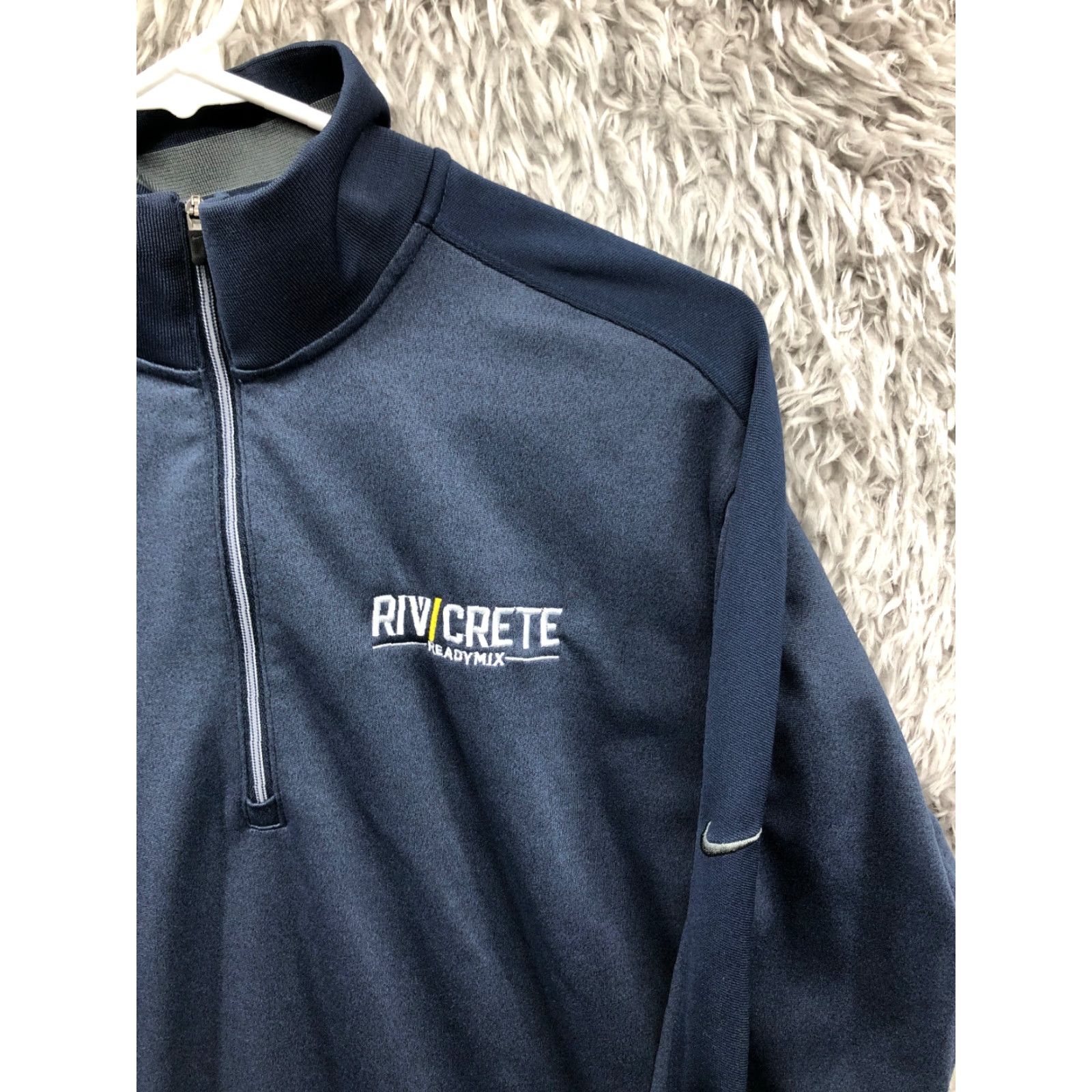 Nike Nike Dri-Fit Sweatshirt Mens M Long Sleeve Blue Mock Neck Half Zip Sponsor Pullover Size US M / EU 48-50 / 2 - 2 Thumbnail