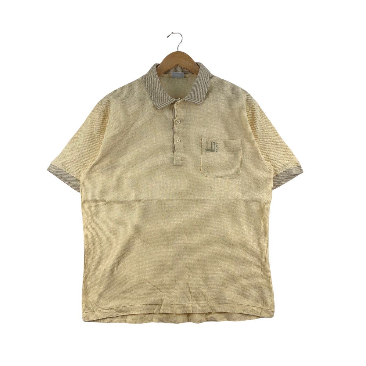 Alfred Dunhill × Vintage Vintage DUNHILL SPORT Polos Tee Pocket Logo Size US XL / EU 56 / 4 - 1 Thumbnail
