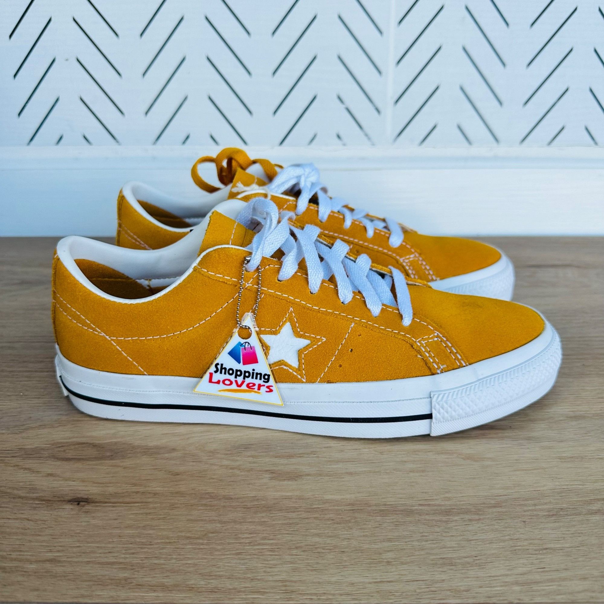 ⭐Converse One Star Pro OX Low Men Shoes Sz Mustard Yellow