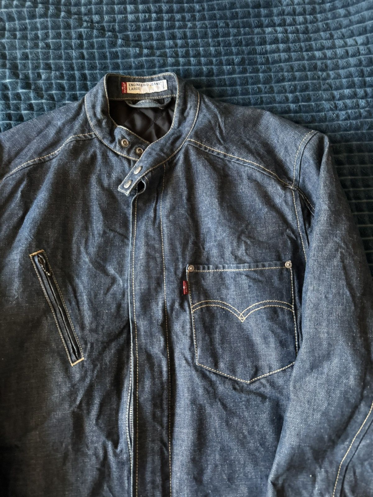 Levi's Vintage Clothing Vintage Levis Engineered Denim Jacket Size US M / EU 48-50 / 2 - 2 Thumbnail